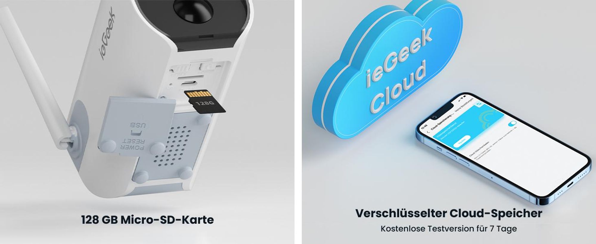 2K 3MP Überwachungskamera Aussen 5200mAh Akku，Kabellose WLAN Kamera Outdoor，15 m Farb-Nachtsicht，Sirene/Weißlichtalarm，PIR Bewegungsmelder.