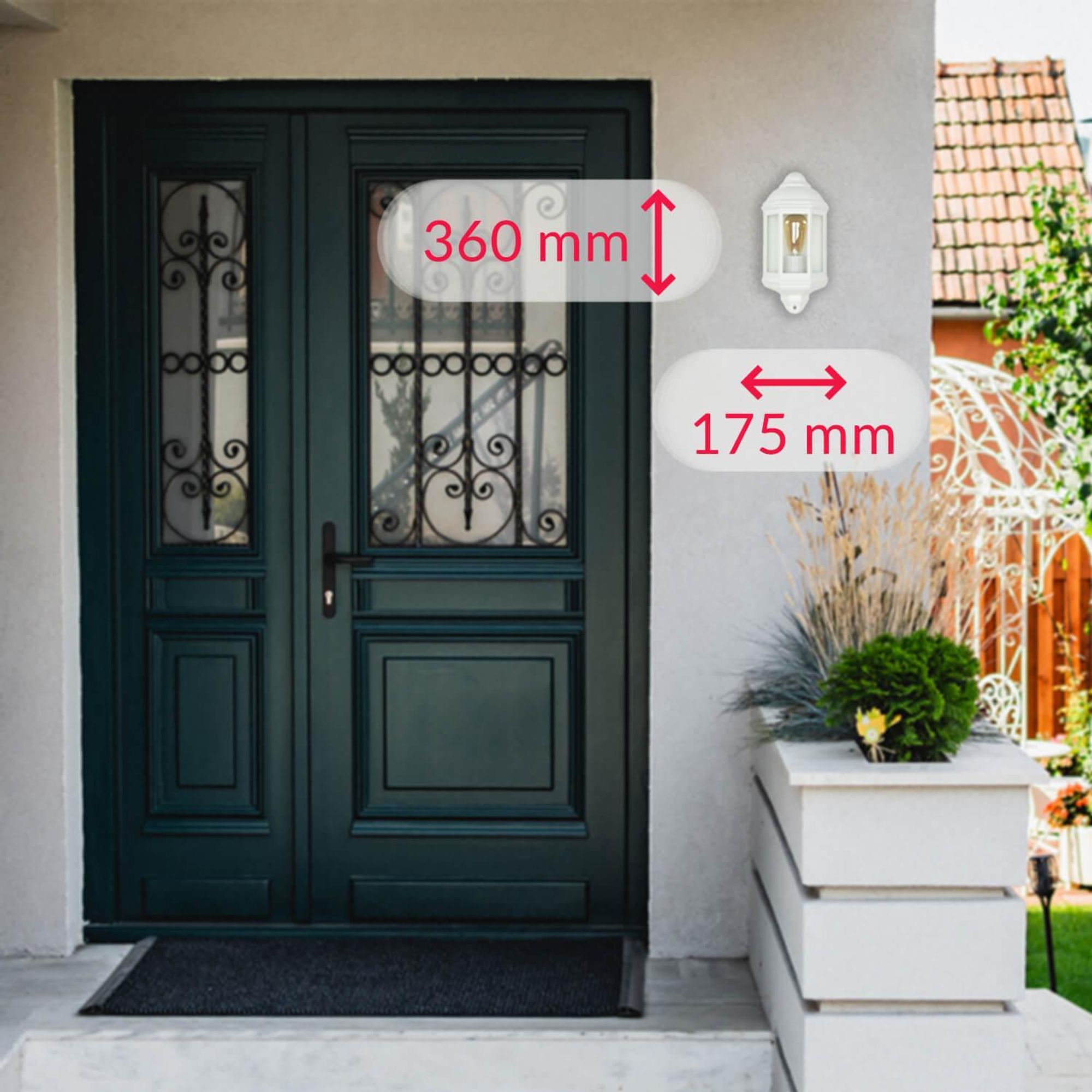 Ideal für Hauseingang, Balkon und Terrasse
