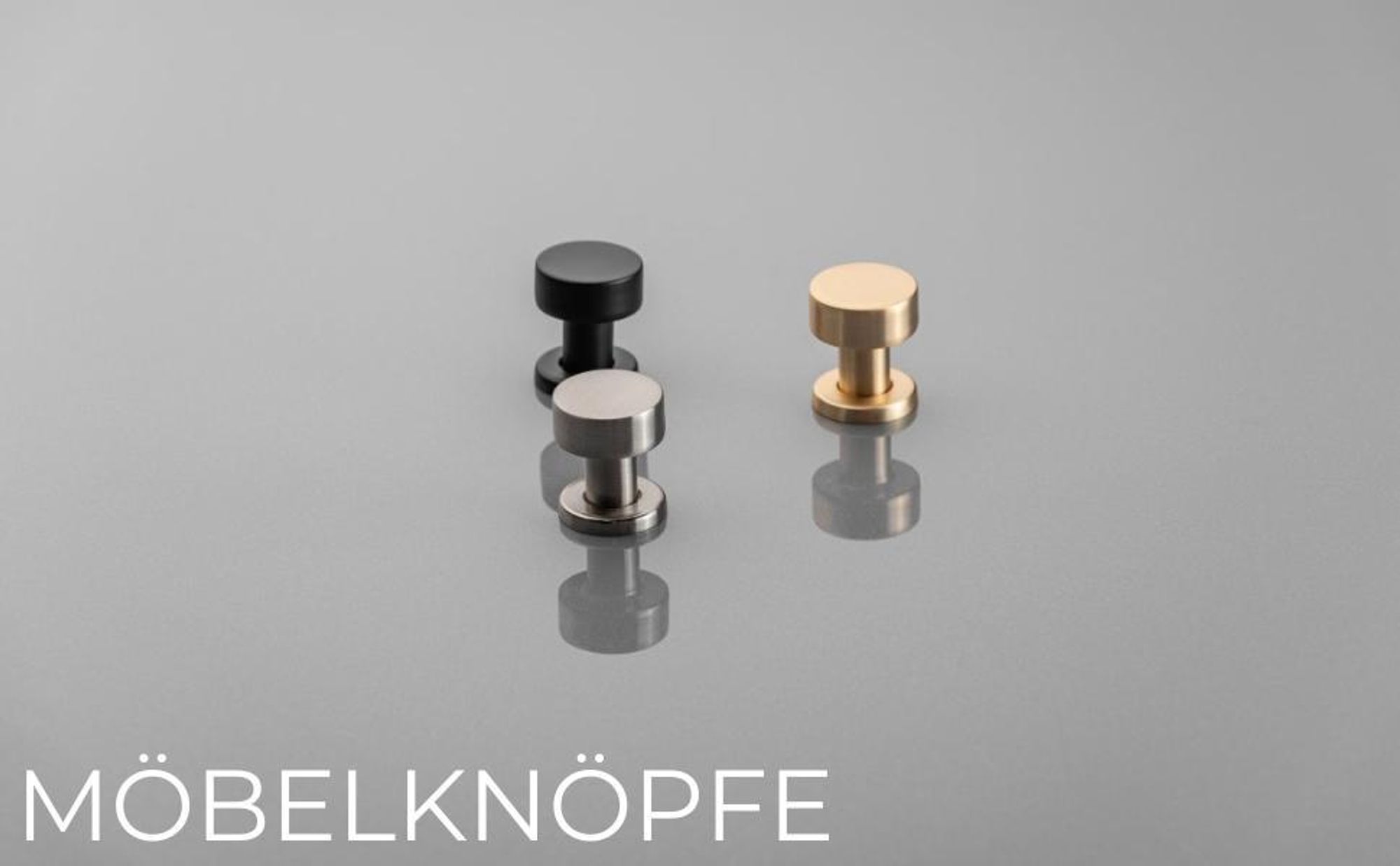 GTV - RING inox Knopf - gebürsteter Stahl - Möbelknöpfe Schrankknöpfe Edelstahl Gebürstet Küchenknöpfe Türknopf Möbelknöpfe Runden