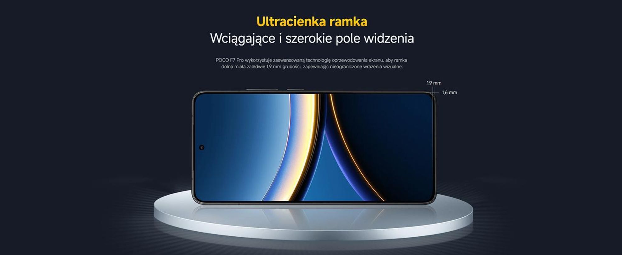Xiaomi Poco F7 Pro Dual Sim - Czarny - Telefon komórkowy - 256 GB