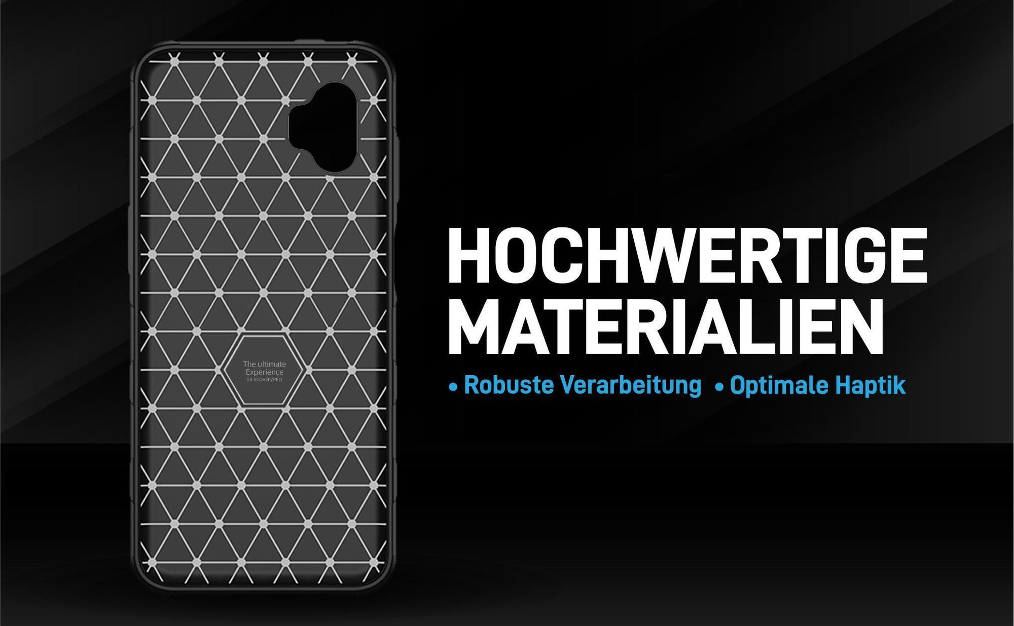 Handyhülle für das Samsung Galaxy Xcover7 Pro im Carbon Look