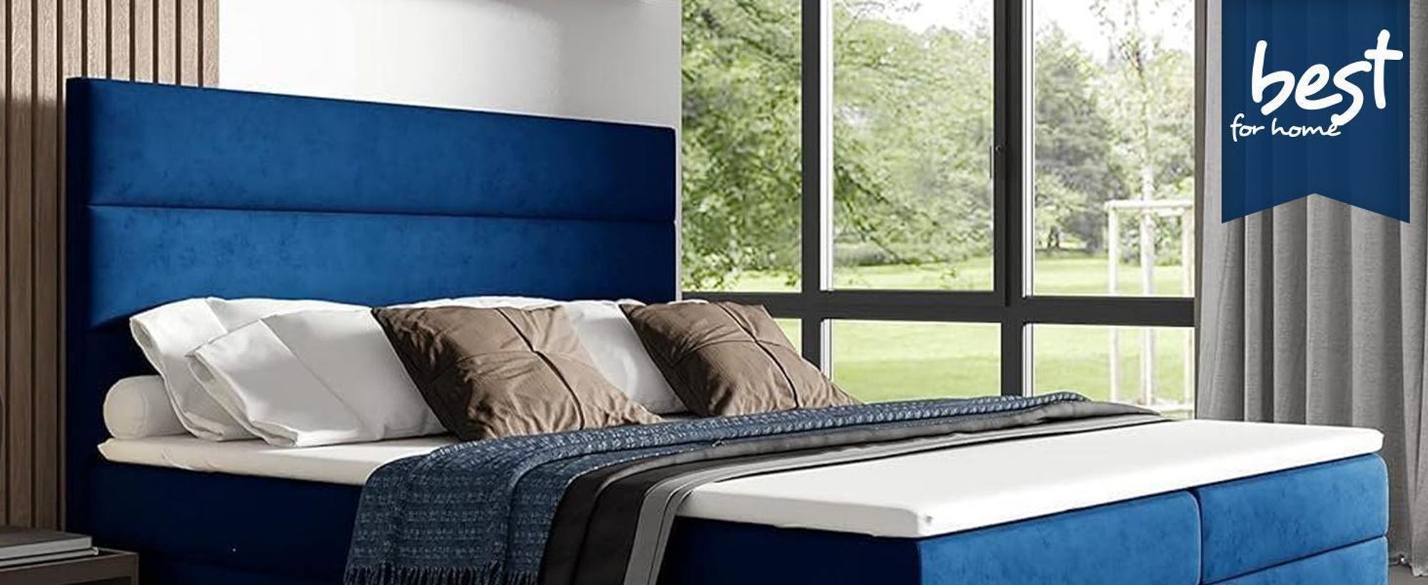 Best for Home Boxspringbett mit Bettkasten Trinity K-1 Bonellfederkern inkl. Topper, mit Lieferung, Aufbau & Entsorgung 180x200-Braun