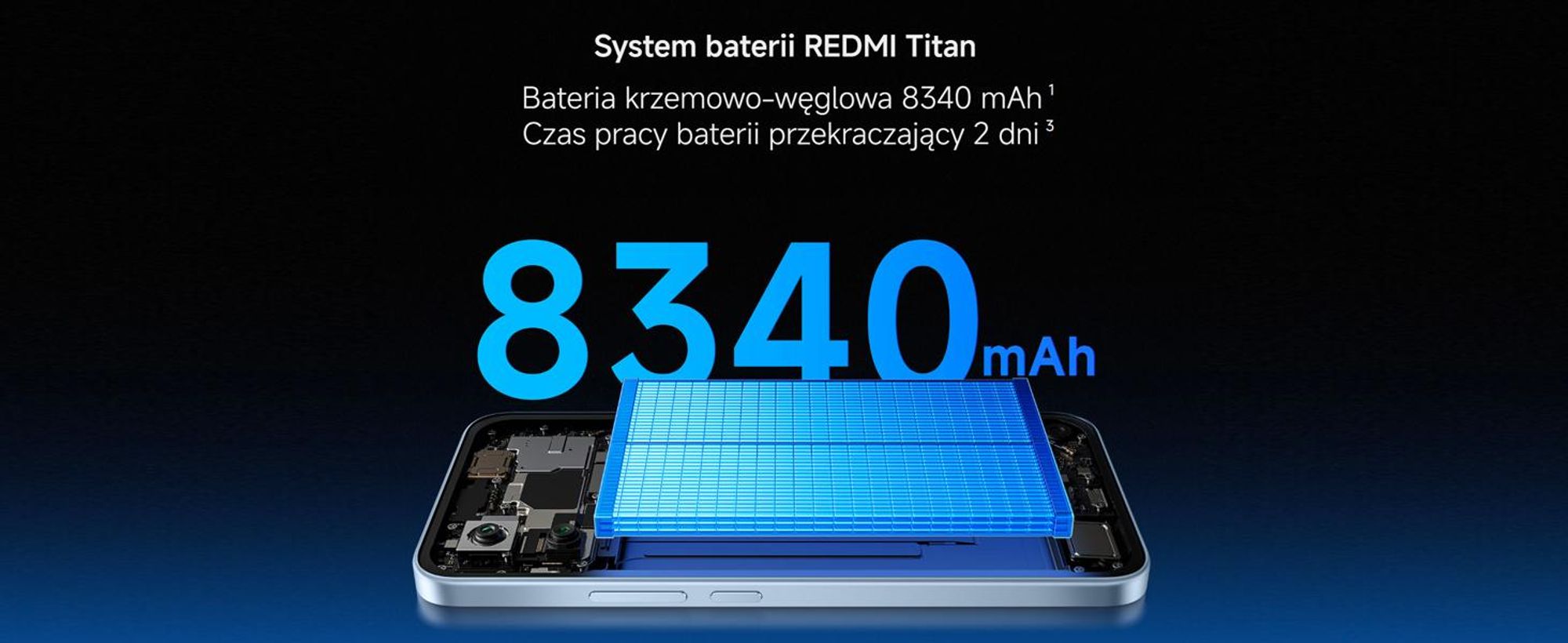 Xiaomi Redmi Note 17 Pro 5G, smartfon, 8 GB RAM, 256 GB pamięci, kolor niebieski, bateria 8340 mAh