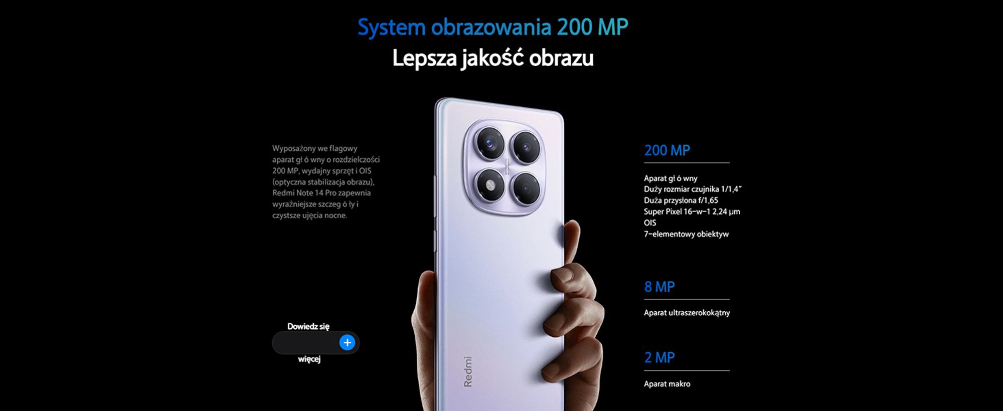 Xiaomi Redmi Note 14 Pro 4G smartfon 8/256GB Czarny