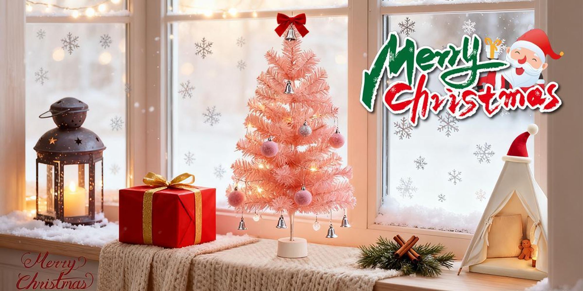 ZMH Albero di Natale artificiale Mini albero di Natale rosa 60 cm Albero di Natale aghi in PVC per decorazione natalizia interna Dotato di un robusto supporto