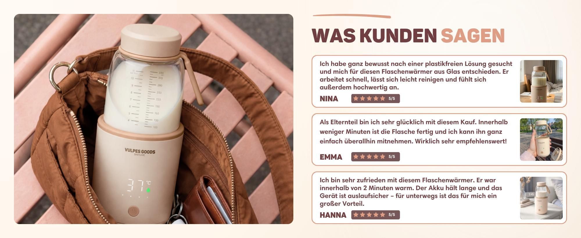 Babyflaschenwärmer im Alltag echte Kundenmeinungen und Anwendung
