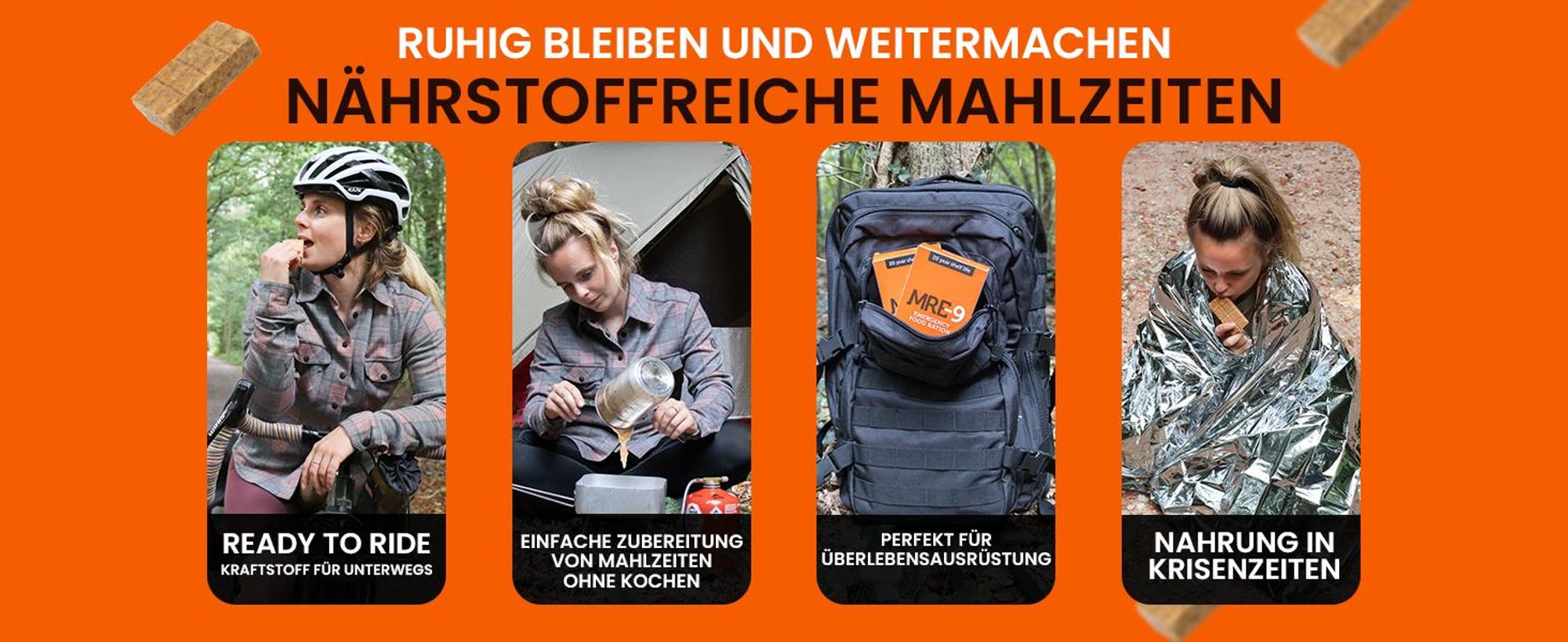 MRE-9 Notfallnahrung für Notfälle, Outdoor-Aktivitäten und unterwegs