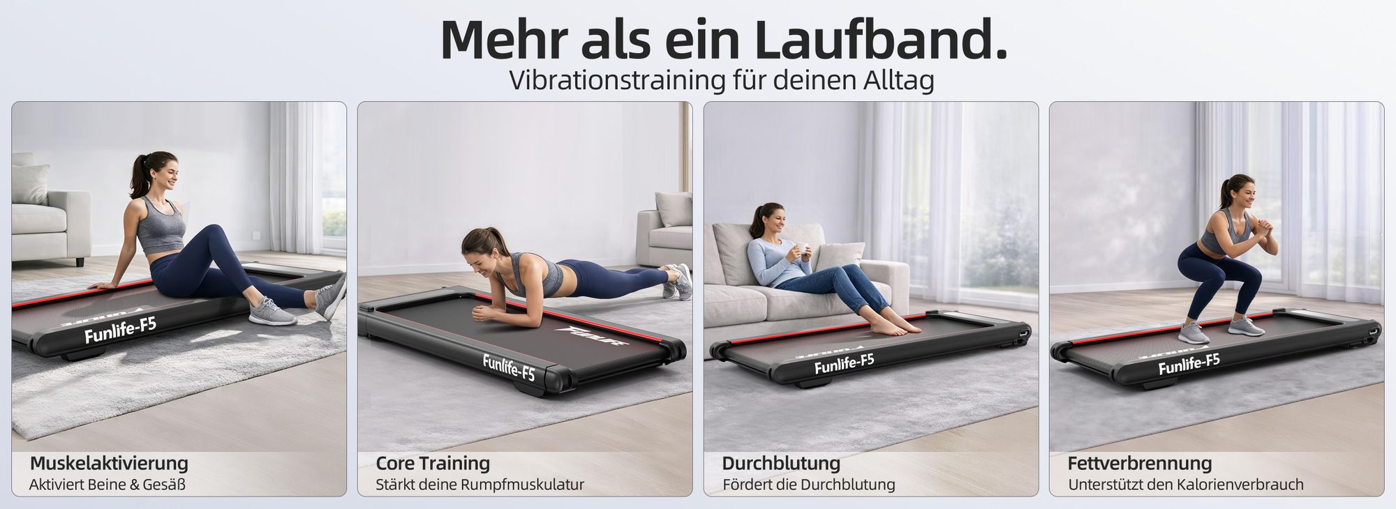 FunLife F5 mit Vibrationstraining zur Muskelaktivierung und Bewegung im Alltag