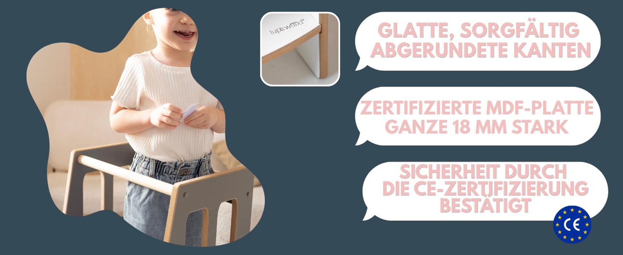 LITTLE - Montessori Lernturm Kitchen Helper Kinderplattform Küchenturm
