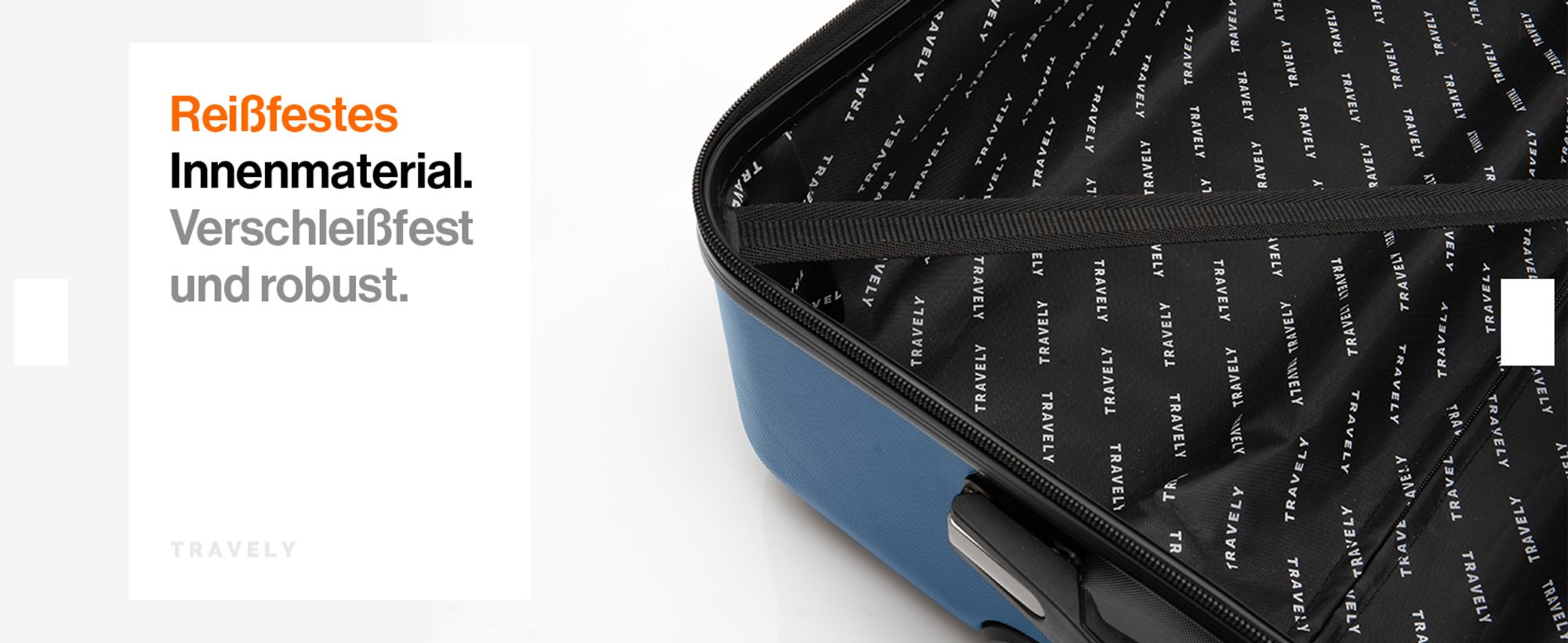Travely Polycarbonat Koffer Groß 67cm L - 60L Innenvolumen - sehr robuster Hartschalen Koffer mit sanften Rollen & TSA Schloss, Reisekoffer, Koffer & Trolleys, Reisekoffer mit Rollen