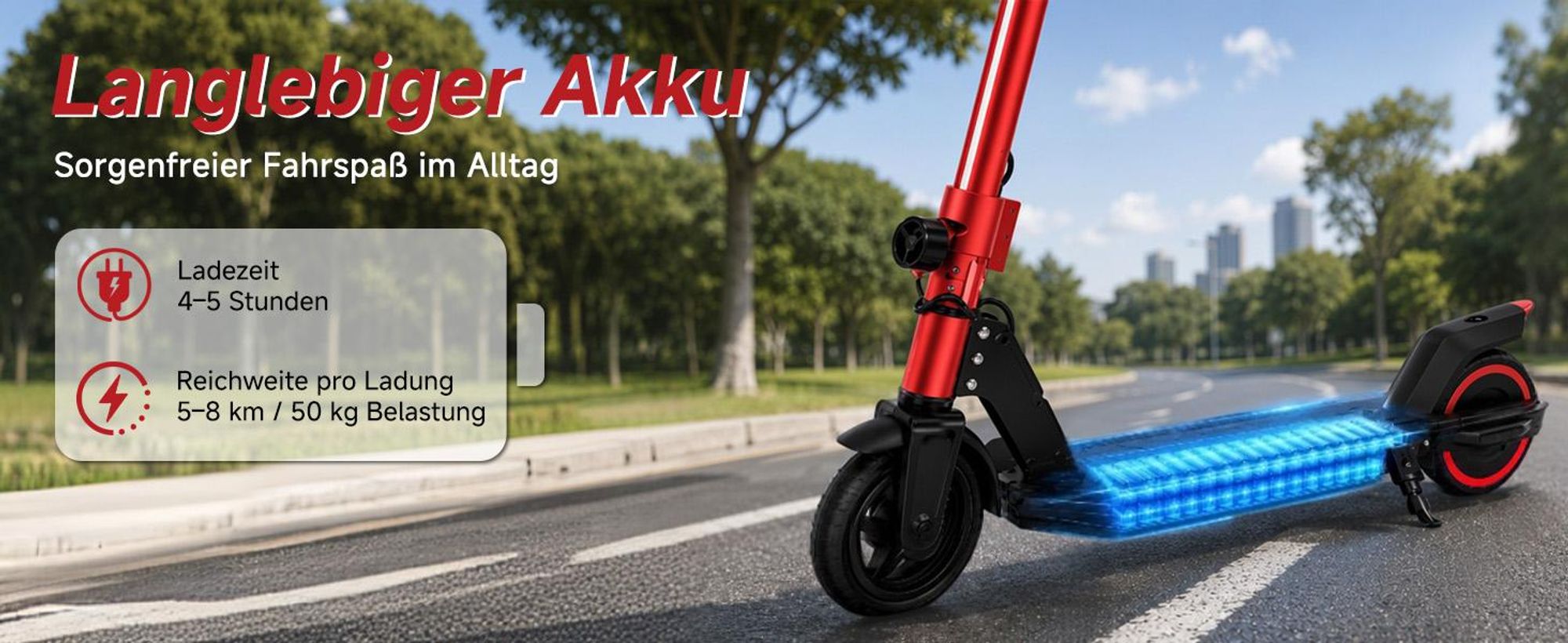 Kinder Elektroroller, 150W E-Scooter für Kinder, 16 km/h Kinderroller mit LED-Anzeige, RGB-Licht, Frontlicht, Doppelbremse, klappbar, 6,3 Zoll Vollgum