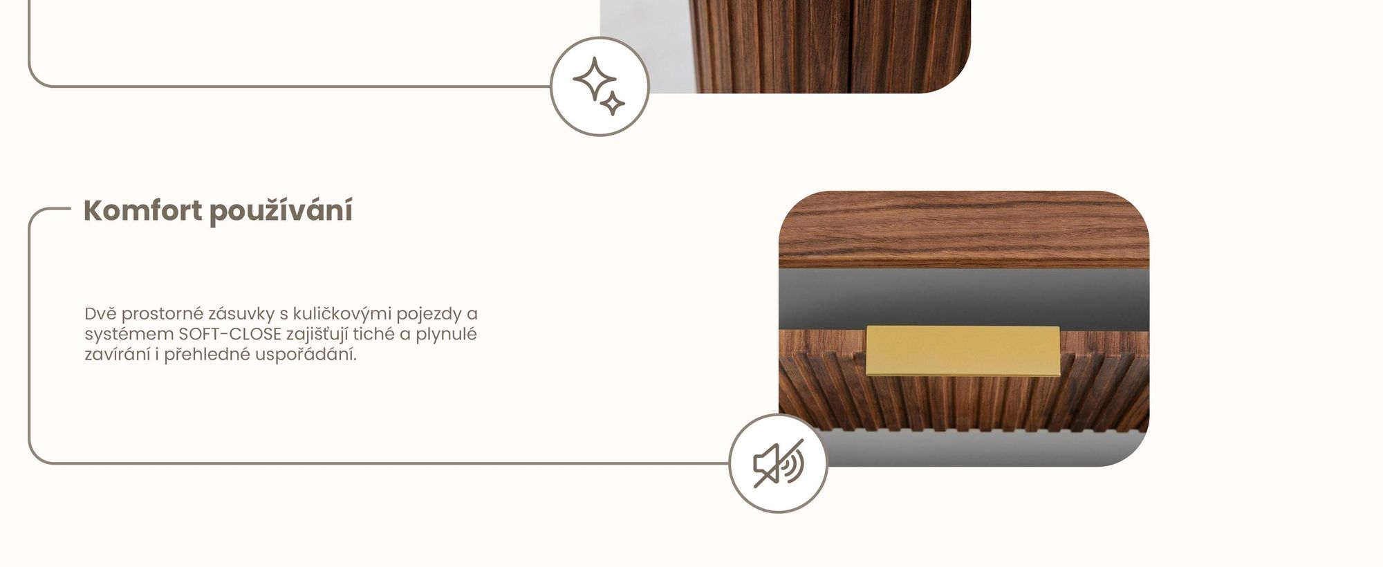 Koupelnová Skříňka 120 CM Dubový ořech MDF 2 Zásuvky