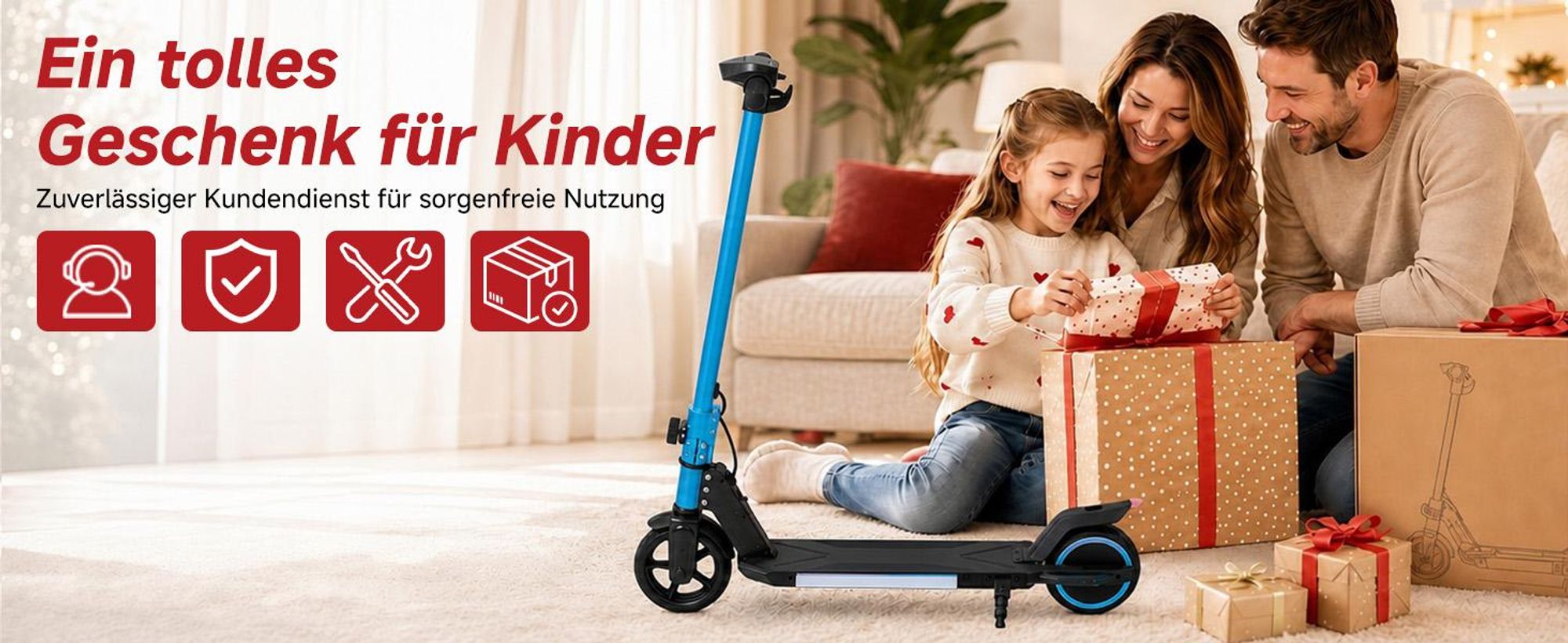 Kinder Elektroroller, 150W E-Scooter für Kinder, 16 km/h Kinderroller mit LED-Anzeige, RGB-Licht, Frontlicht, Doppelbremse, klappbar, 6,3 Zoll Vollgum