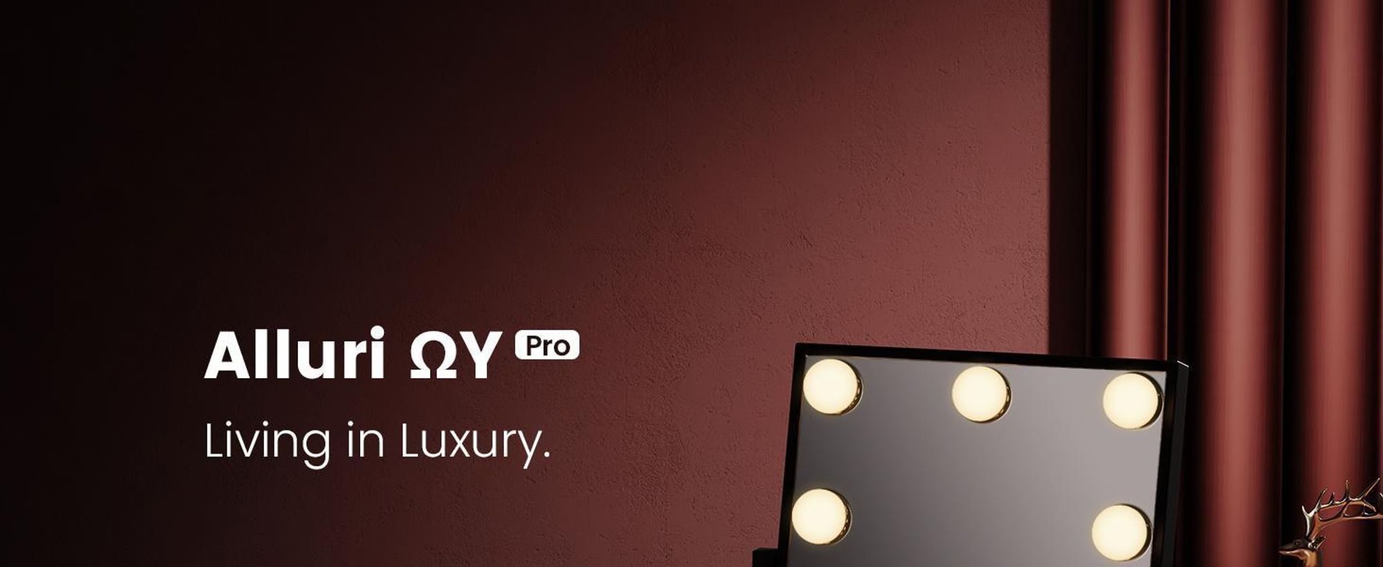 EMKE Hollywood Kosmetikspiegel 85x364x475mm mit 7x Vergrößerungsspiegel, Schwarz Schminkspiegel mit intelligent Touchscreen und 3 Lichtfarben, 12 Dimmer-LED-Leuchten, 360° drehbar und Memory-Funktion