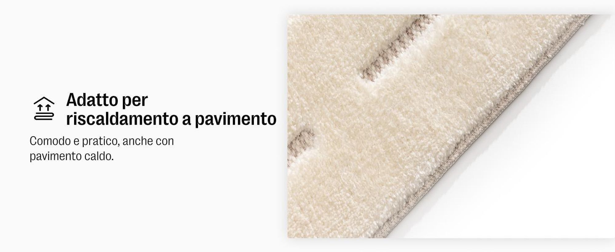 benuta tappeto soggiorno Elvy Crema/Beige 140x200 cm tappeto soggiorno rettangolare fantasia pelo corto morbido soffice