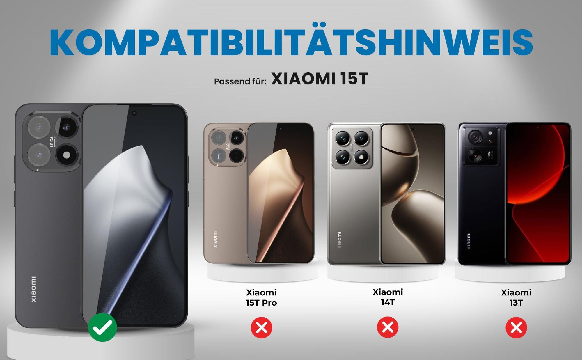 Kompatibilitätshinweise Hülle für Xiaomi 15T