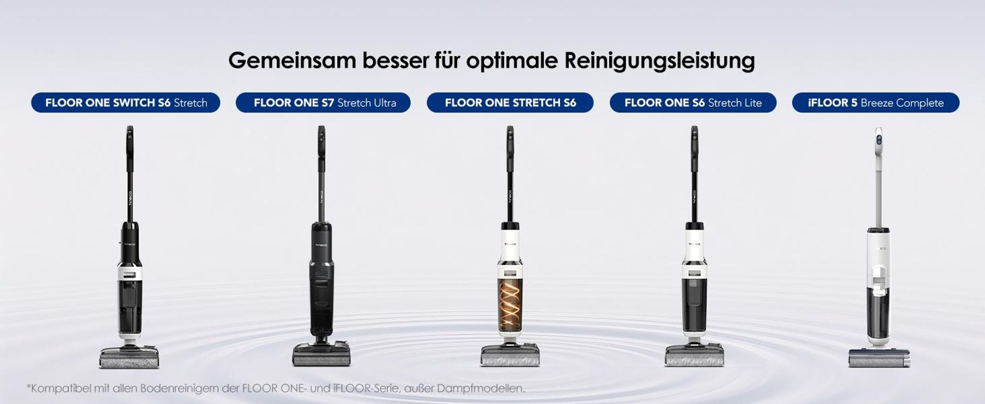 Tineco Multi-Surface Bodenreiniger, für Tineco Nass Trockensauger iFloor 2/ iFloor 3/Floor ONE S3/S5/S6/S7/S9/Switch/Stretch (1 x 1L Reinigungsmittel)