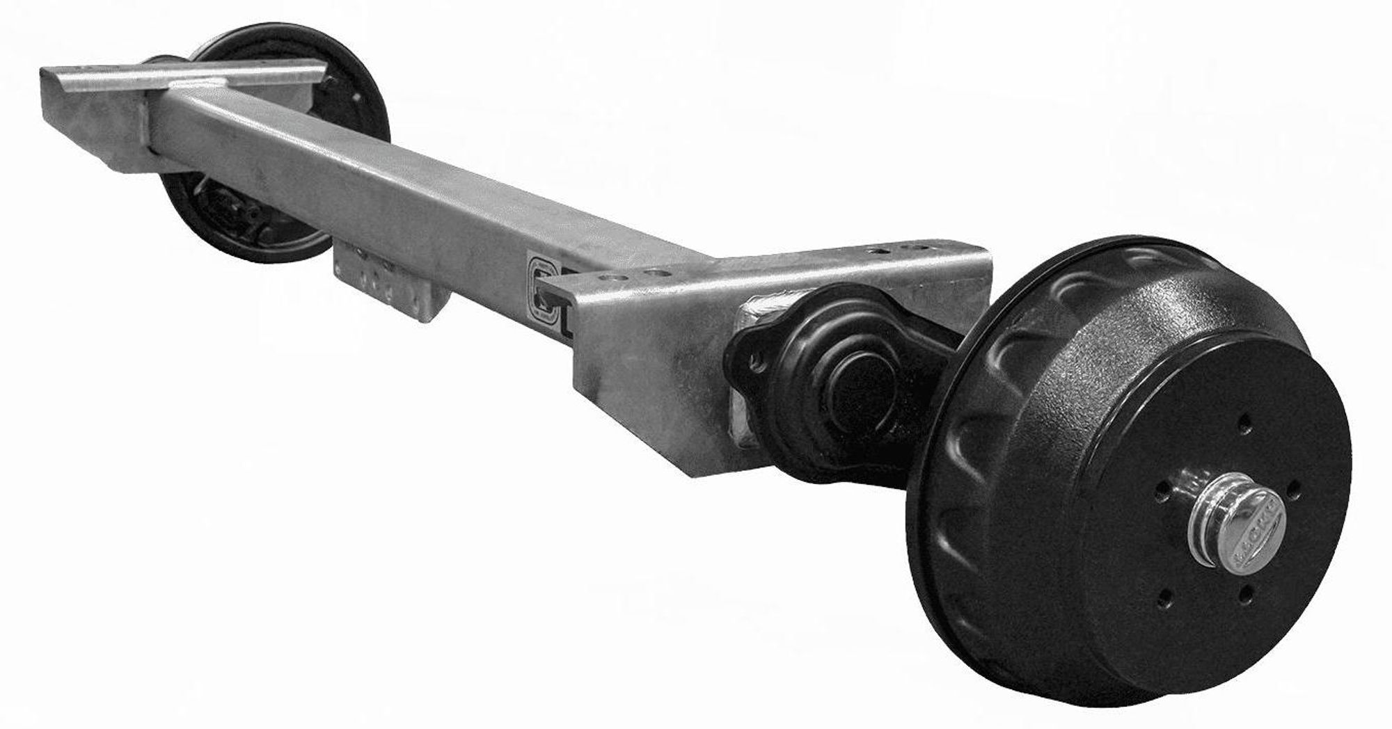 KNOTT gebremste Achse 1800 kg, 1100 mm für Minibagger-Trailer und Anhänger