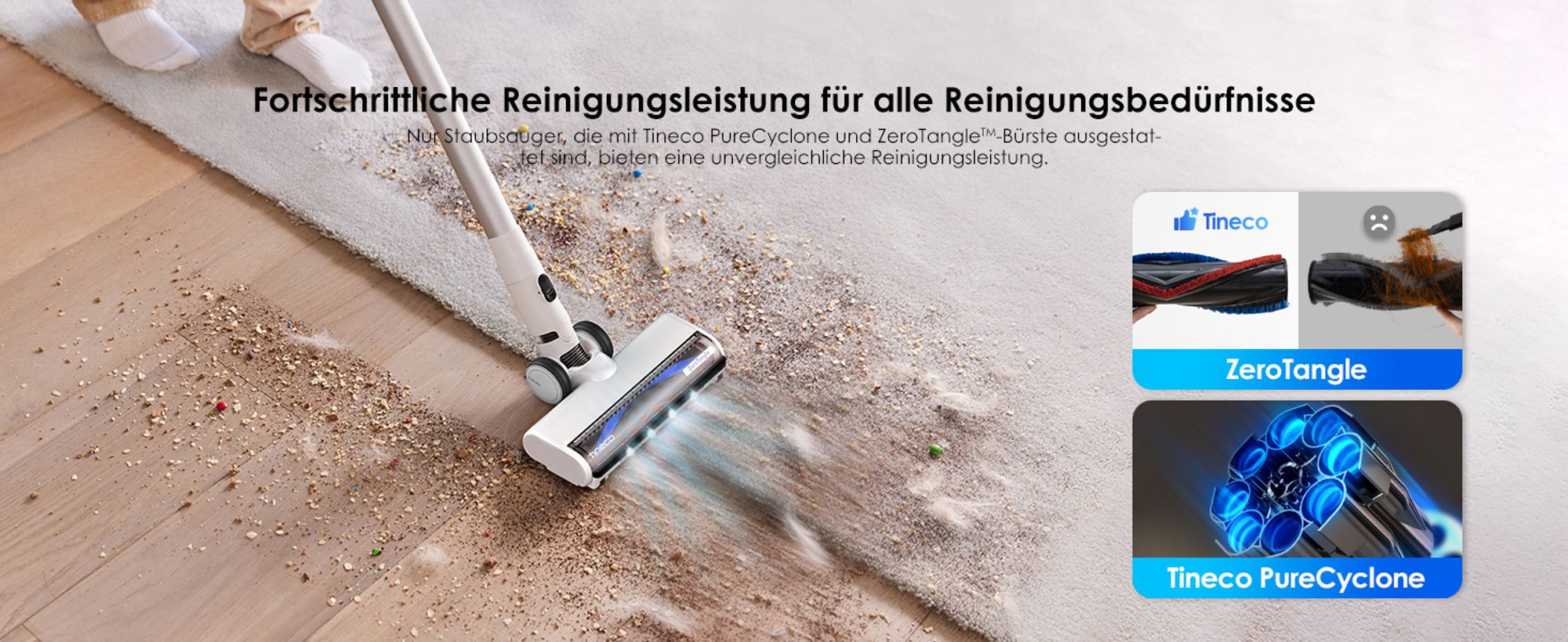 Kraftvolle Saugkraft