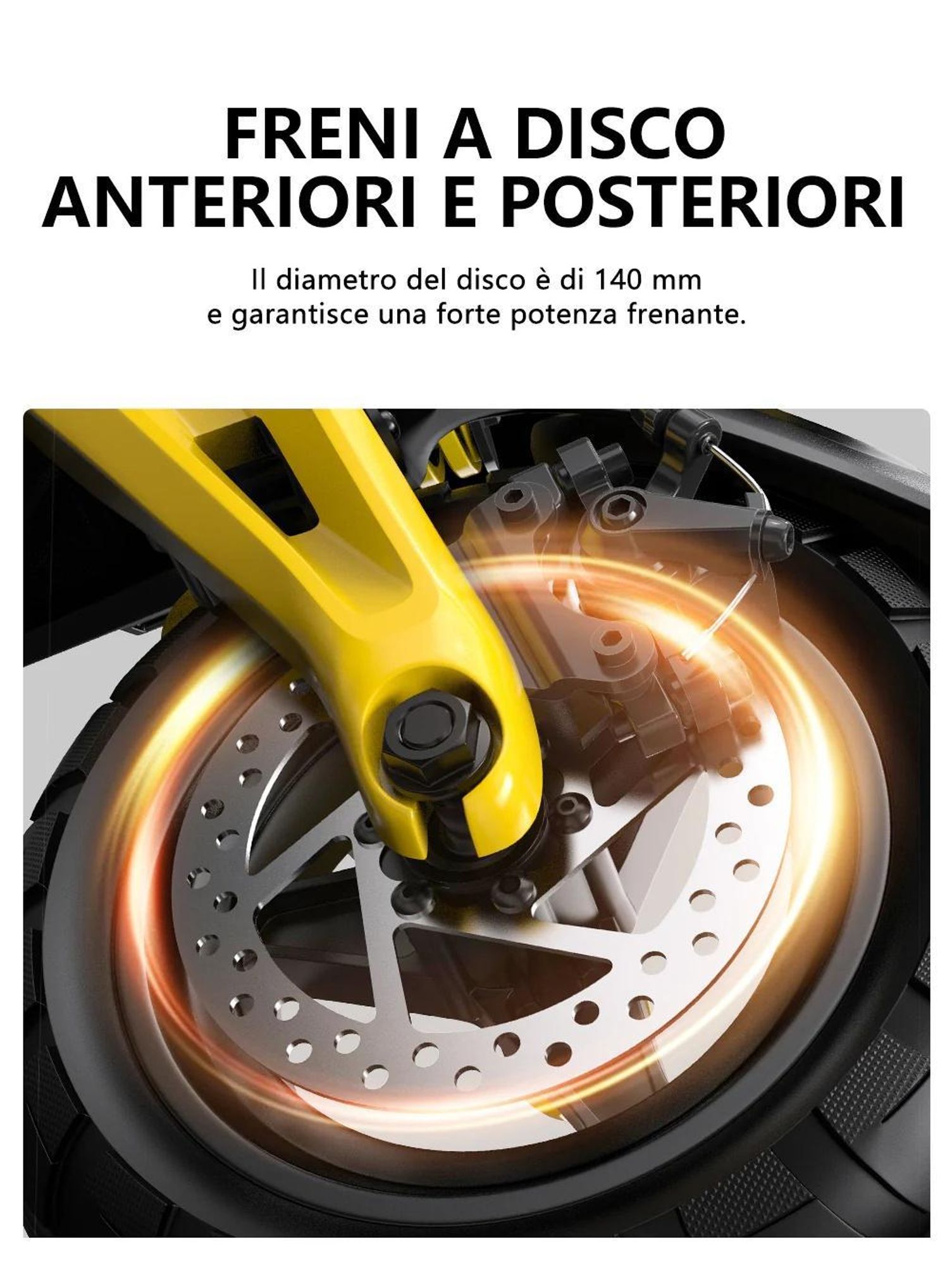 Monopattino elettrico OOTD S10 - Motore 1400W Batteria 48V20AH Pneumati 10" Freni A Disco - Nero