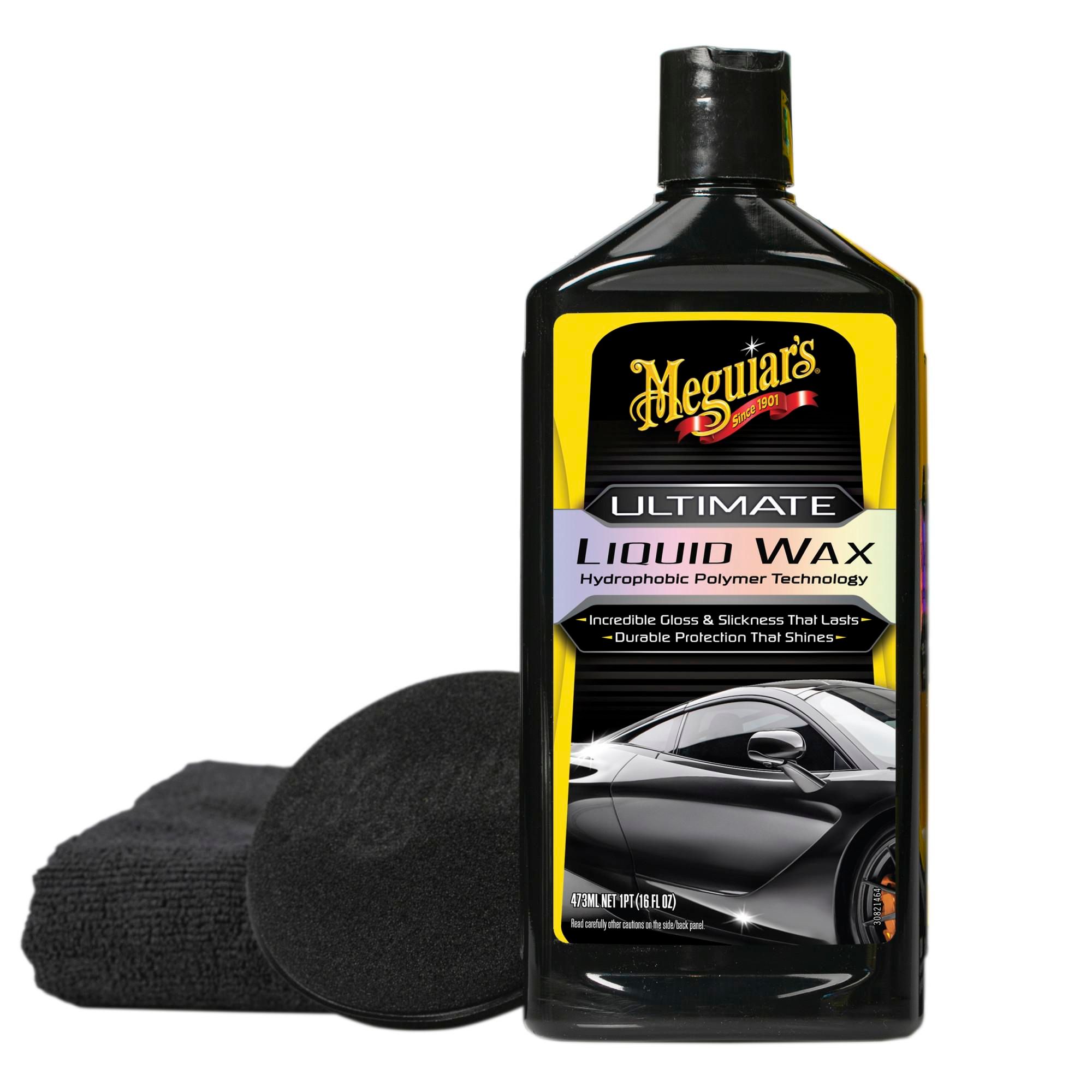 Meguiar's® Ultimate Liquid Wax - 473 ml - Flüssigwachs mit Abperleffekt + Mikrofasertuch