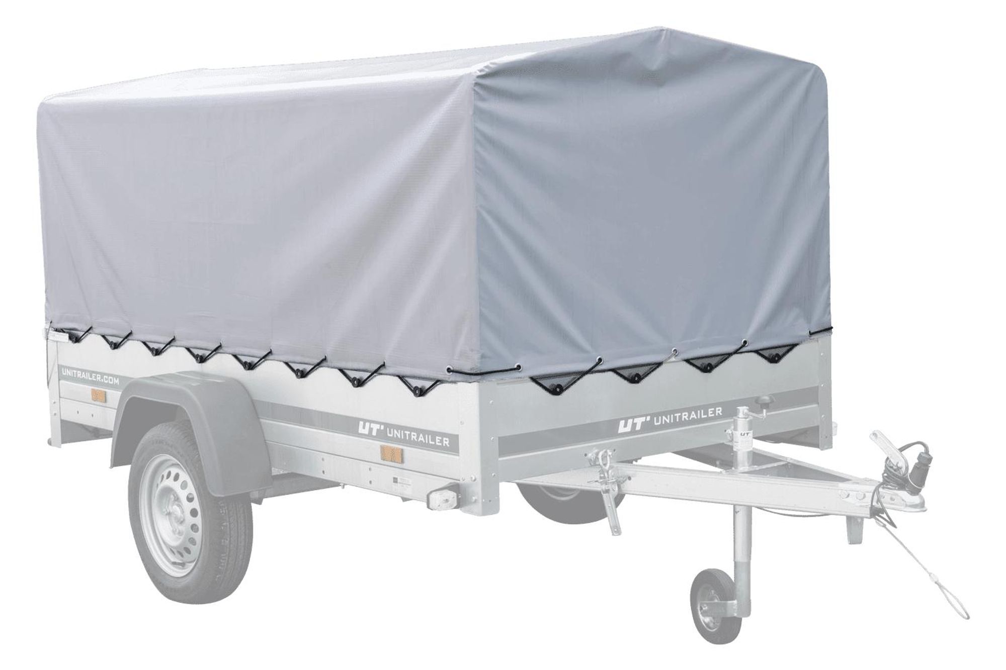 Kryt rámu H-800  plachta pro přívěs šedá 230x125cm GARDEN 230 KIPP