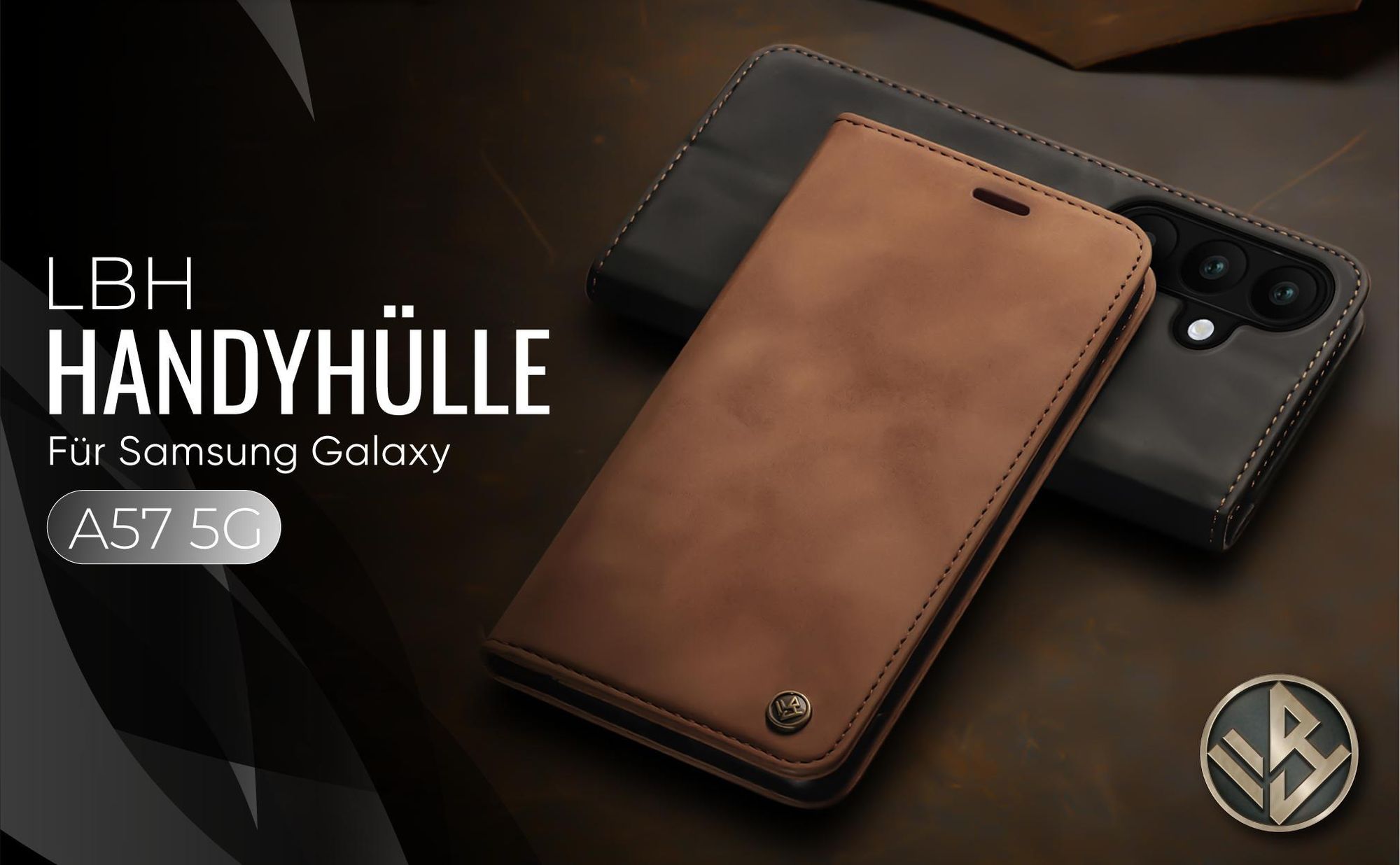Hochwertige Klapphülle für Samsung Galaxy A57 5G im klassischen Design