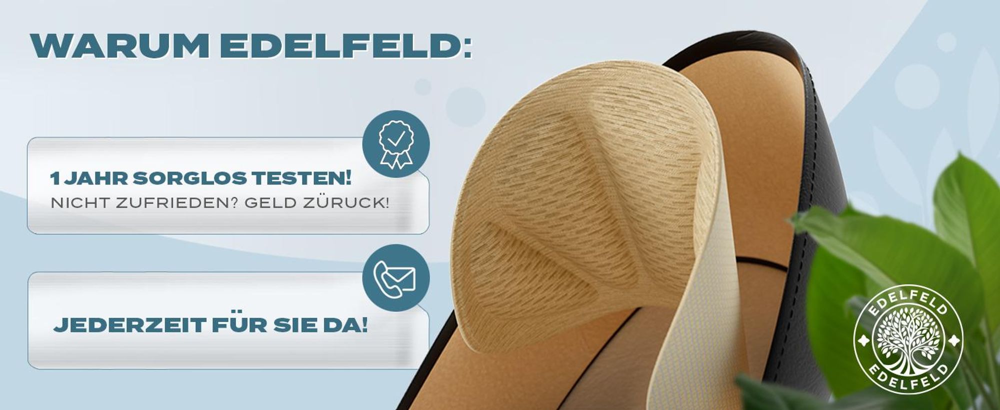 EDELFELD – Unsichtbare Fersenpolster gegen Rutschen & Blasen [3 Paar] – Atmungsaktiver Fersenschutz aus Memory Foam – Schuheinlagen als Fersenhalter