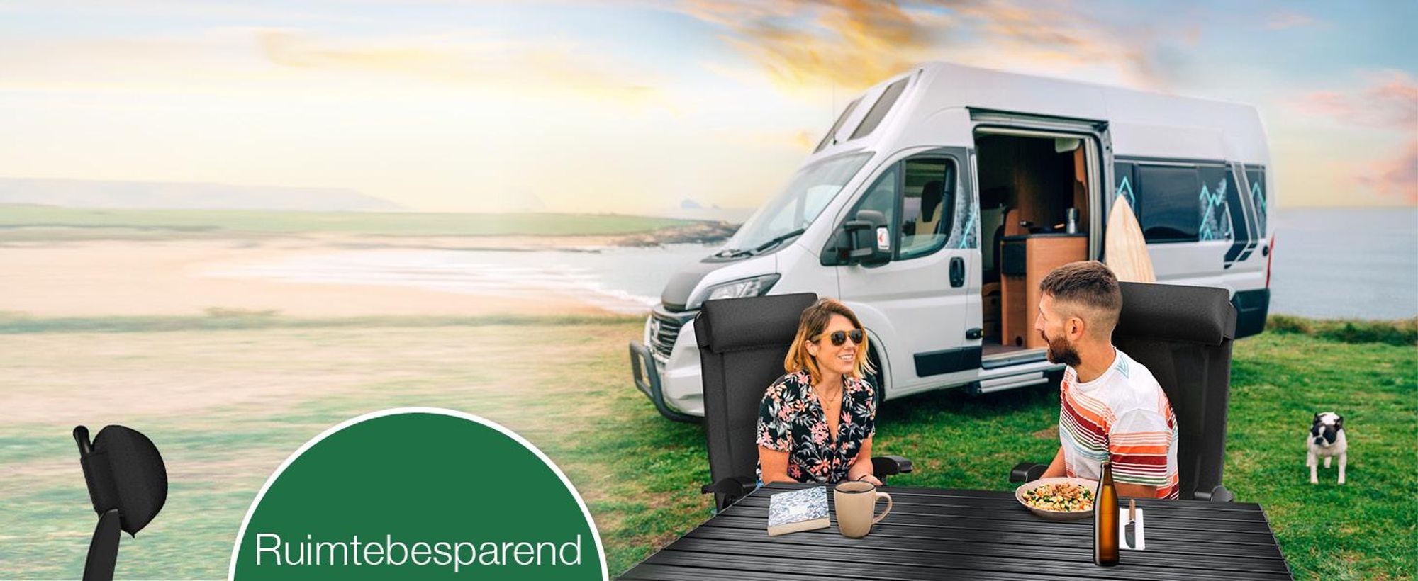 ELONEO Opvouwbare campingstoel met afneembare voetsteun, inklapbare stoel van aluminium, inklapbare tuinstoel, ligstoel met verstelbare rugleuning, zwarte campingstoel