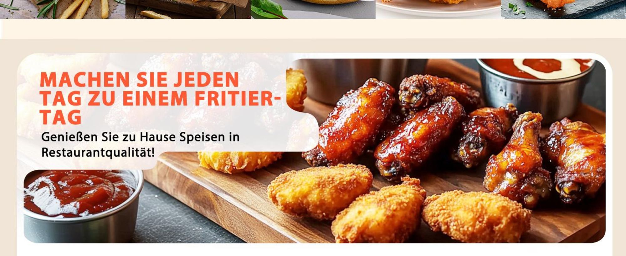 Aigostar - Fritteuse mit öl, Fritteuse mit Sichtfenster, Emperaturregelung, Kontrollleuchte, 1650W, 2.5L