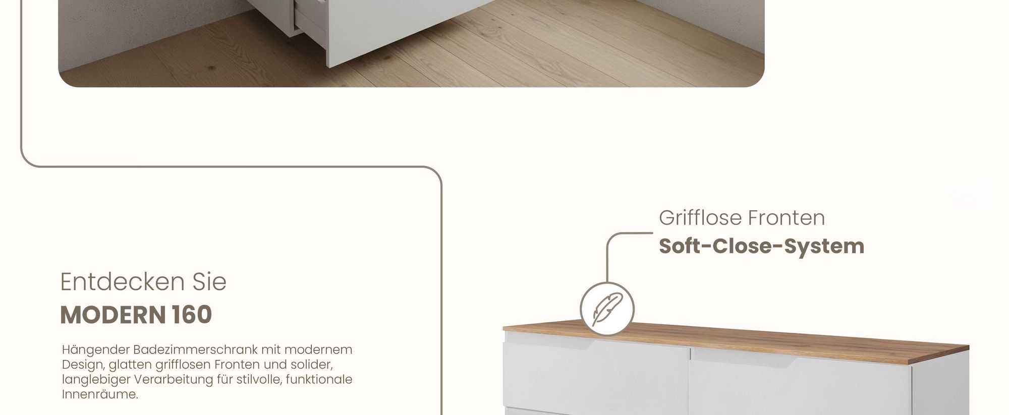 RODAN, Badmöbel, Badschrank, Badezimmermöbel, Badezimmer, MODERN, Waschbeckenunterschrank
