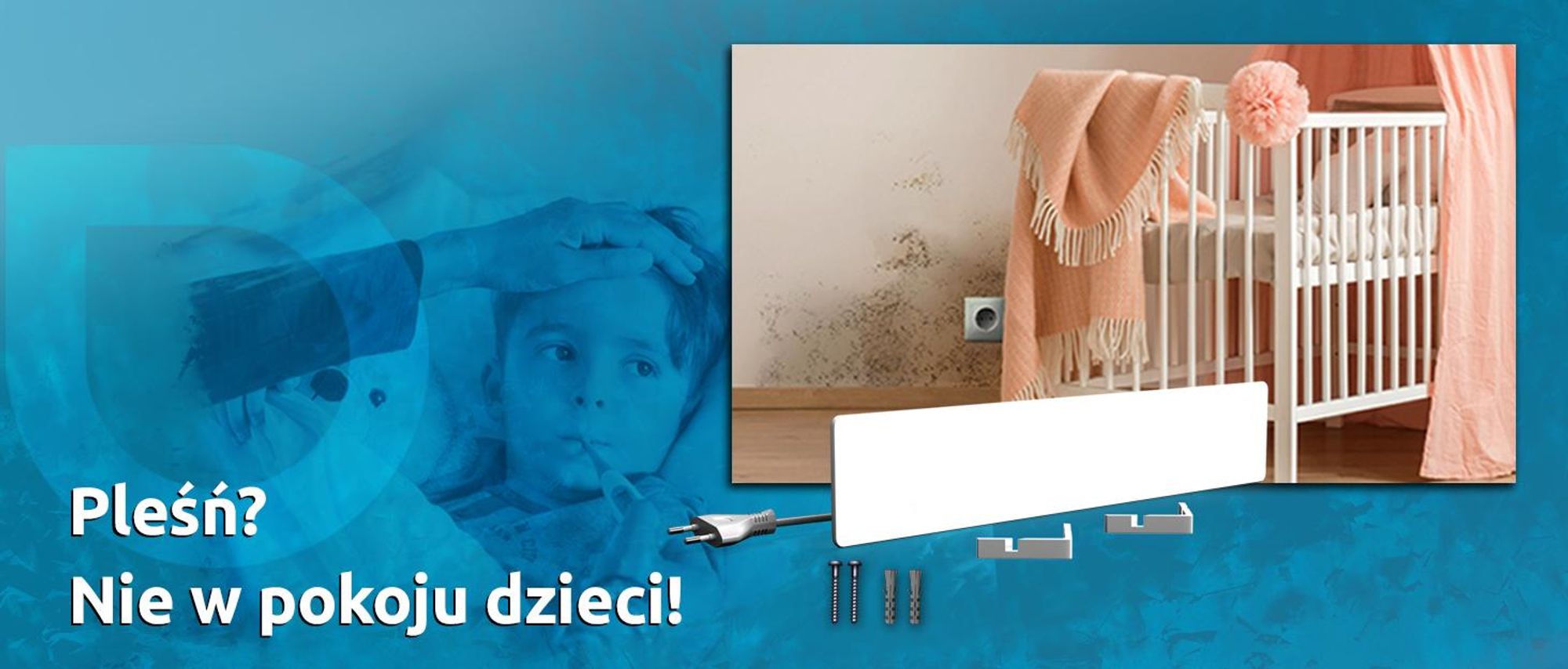 sDry chroni pokoje dziecięce przed pleśnią.