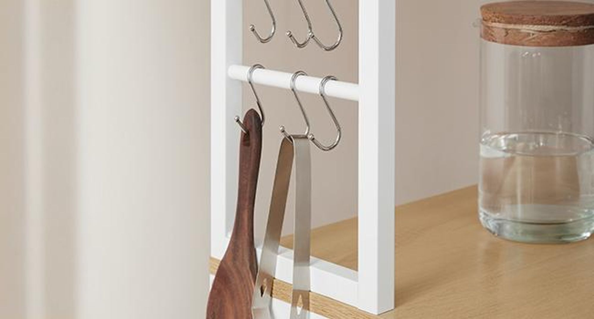 VASAGLE Küchenregal, Standregal, 40 x 60 x 167 cm, eichenfarben-weiß
