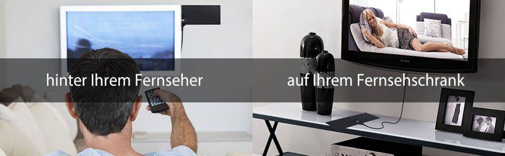 DVB-T2 Innenfenster/Wandmontage Antenne 5db Verstärkungsgewinn - August DTA420