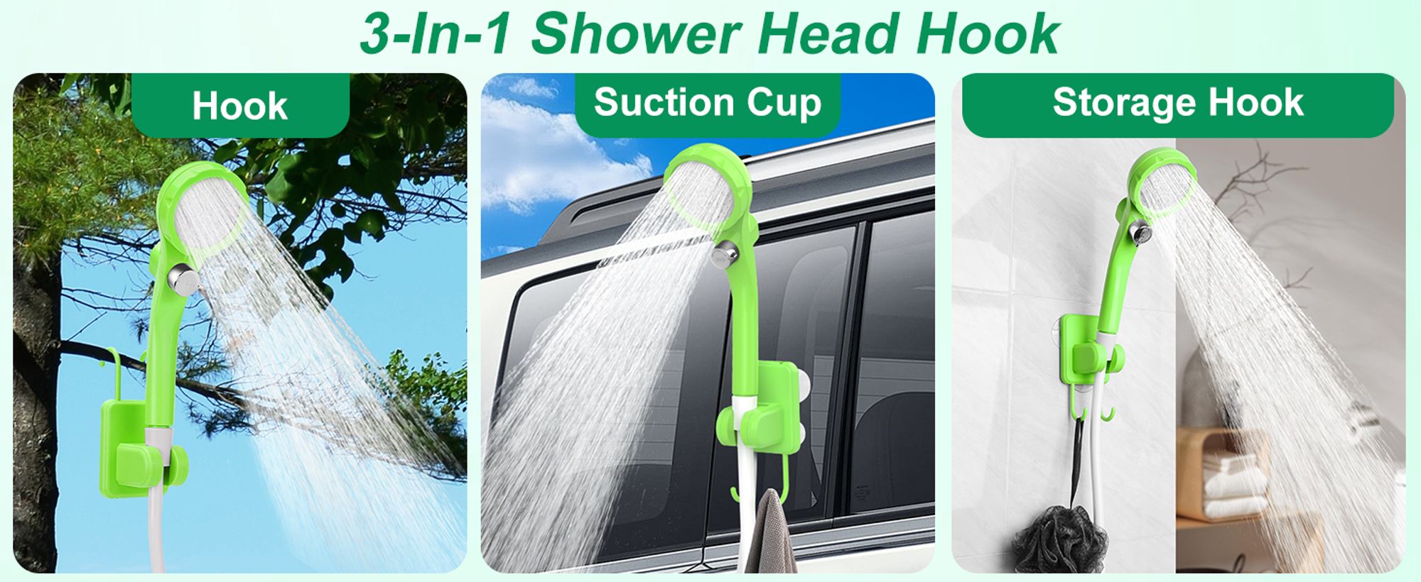 Tragbare Campingdusche Akku mit Pumpe, Camping Dusche Outdoor , Mobile Duschen Außenduschen mit Duschkopf und Schlauch, für Camping Garten Autowaschen