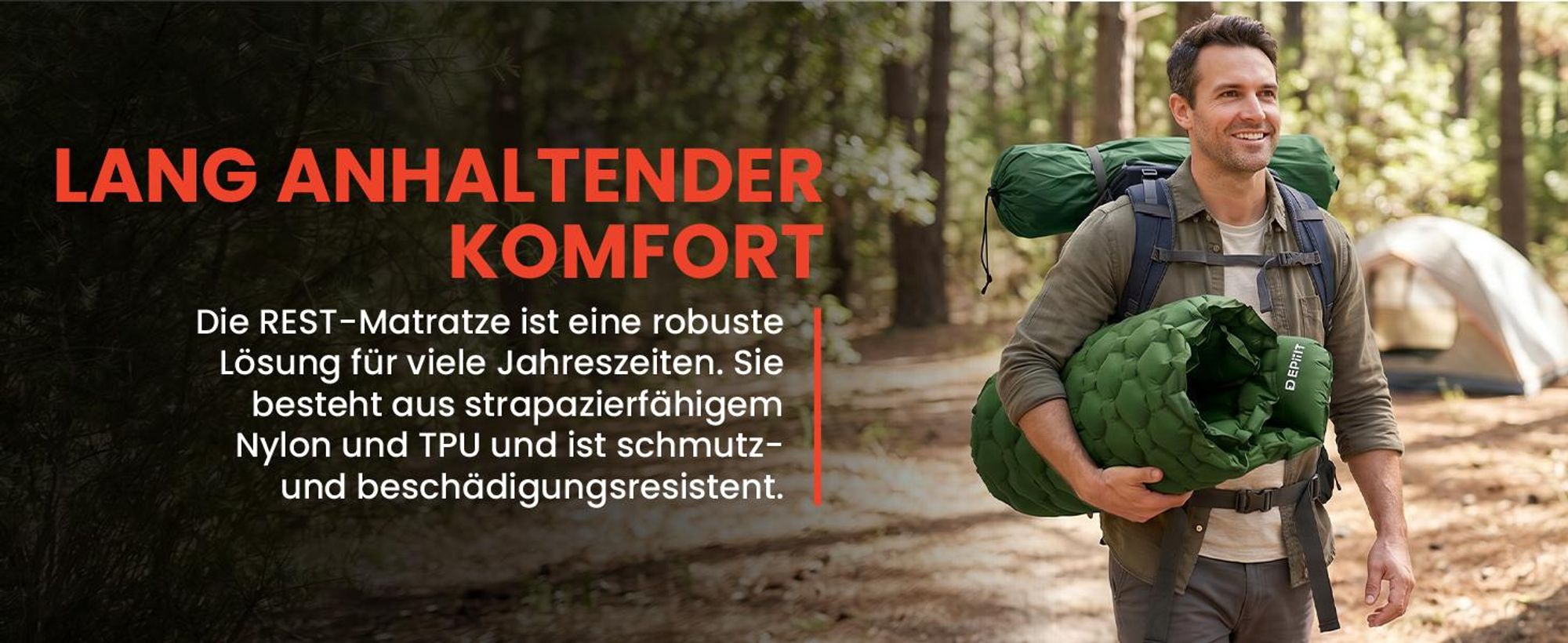 Grüne Isomatte Selbstaufblasende Matratze Tourist Luftmatratze