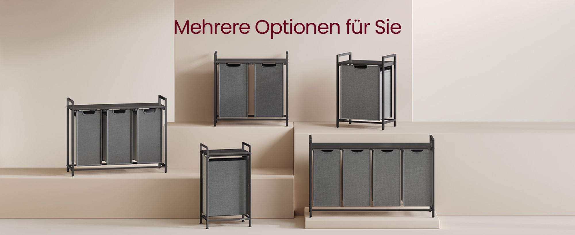 VASAGLE Wäschekorb , Wäschesammler mit Ablage, Wäschebox, 47 L