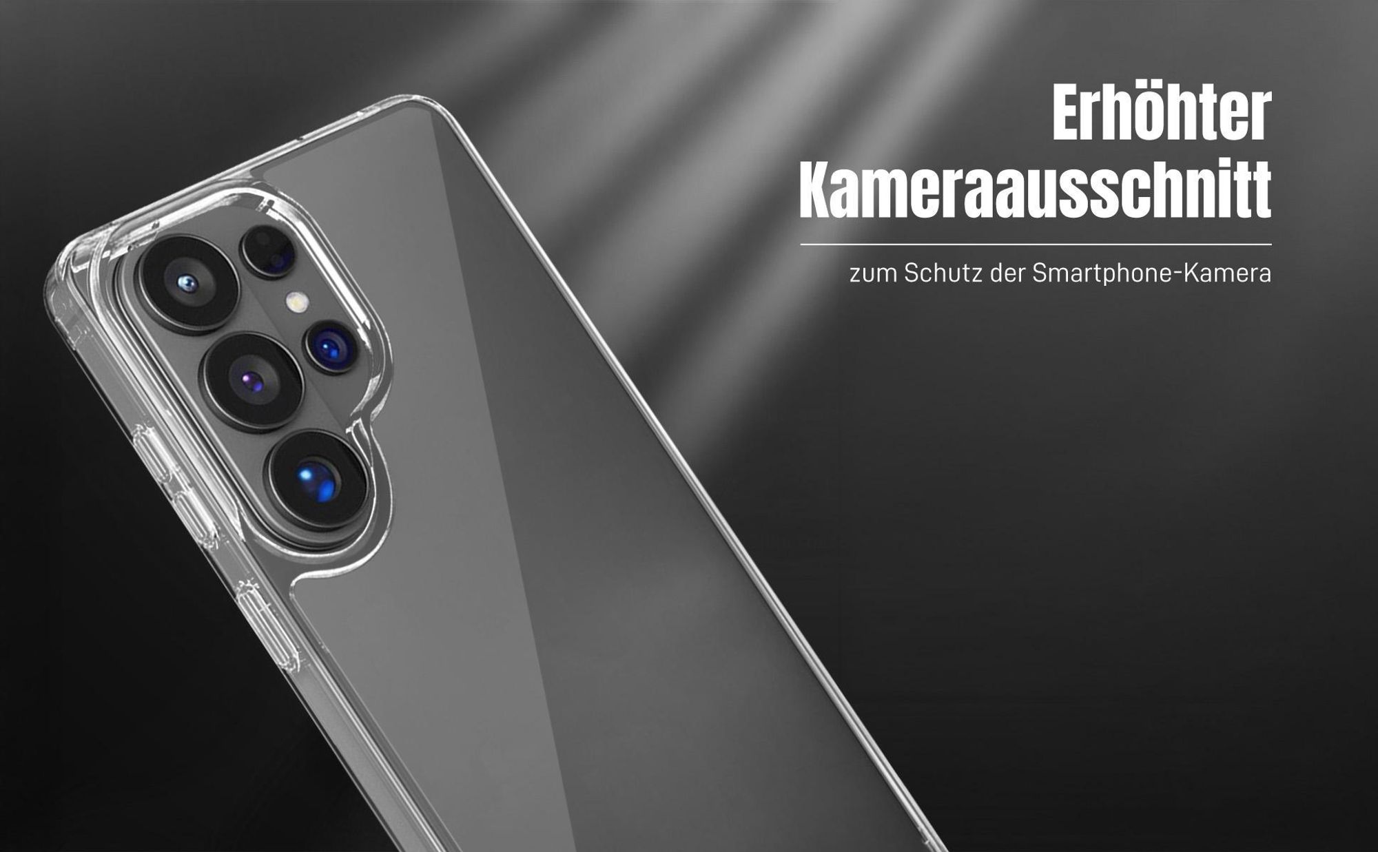 Hülle für Samsung Galaxy S26 Ultra mit erhöhtem Kameraausschnitt