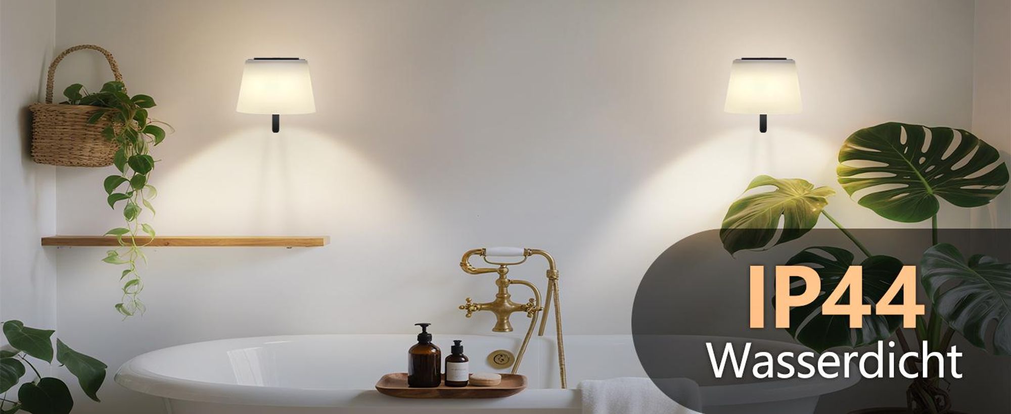ZMH 2 Stück Wandleuchte Innen Wandlampe Akku Dimmbar LED Wandleuchten Schwarz Kabellose Wandstrahler Modern für Badezimmer Flur Schlafzimmer Wohnzimmer Treppe Wall Light