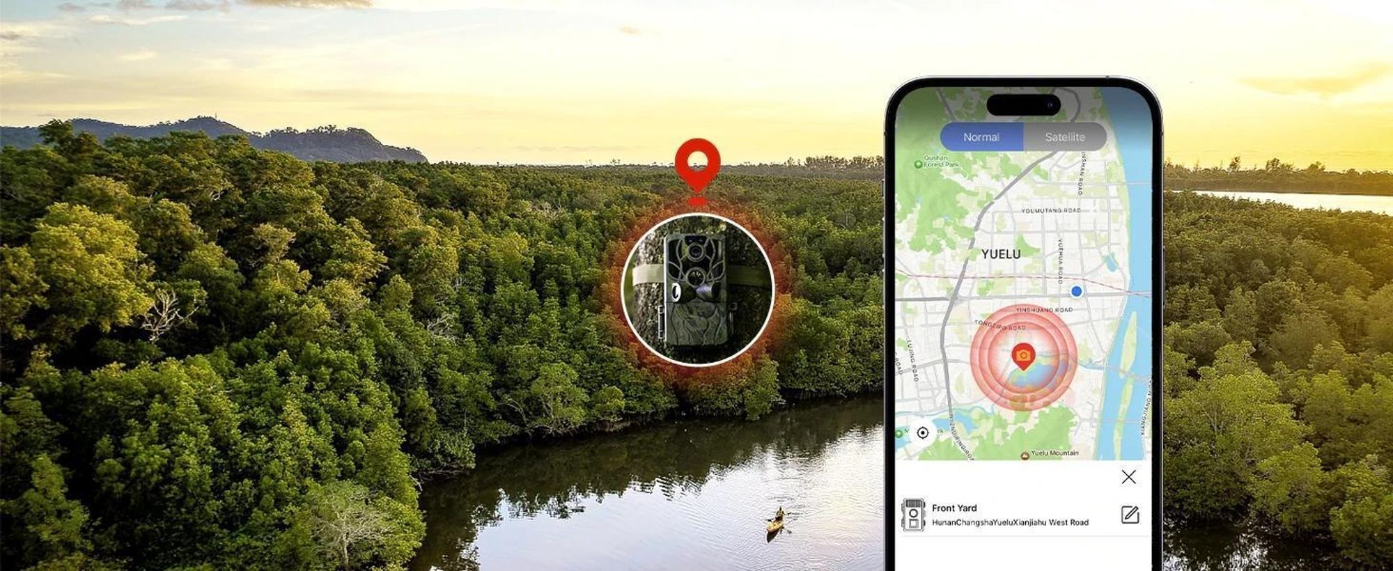 4K Wildkamera mit Handyübertragung App Wildkamera Wlan mit Bewegungsmelder Nachtsicht Wasserdicht 0,5S Auslösen Inklu 32GB SD-Karte 8 AA-Batterien