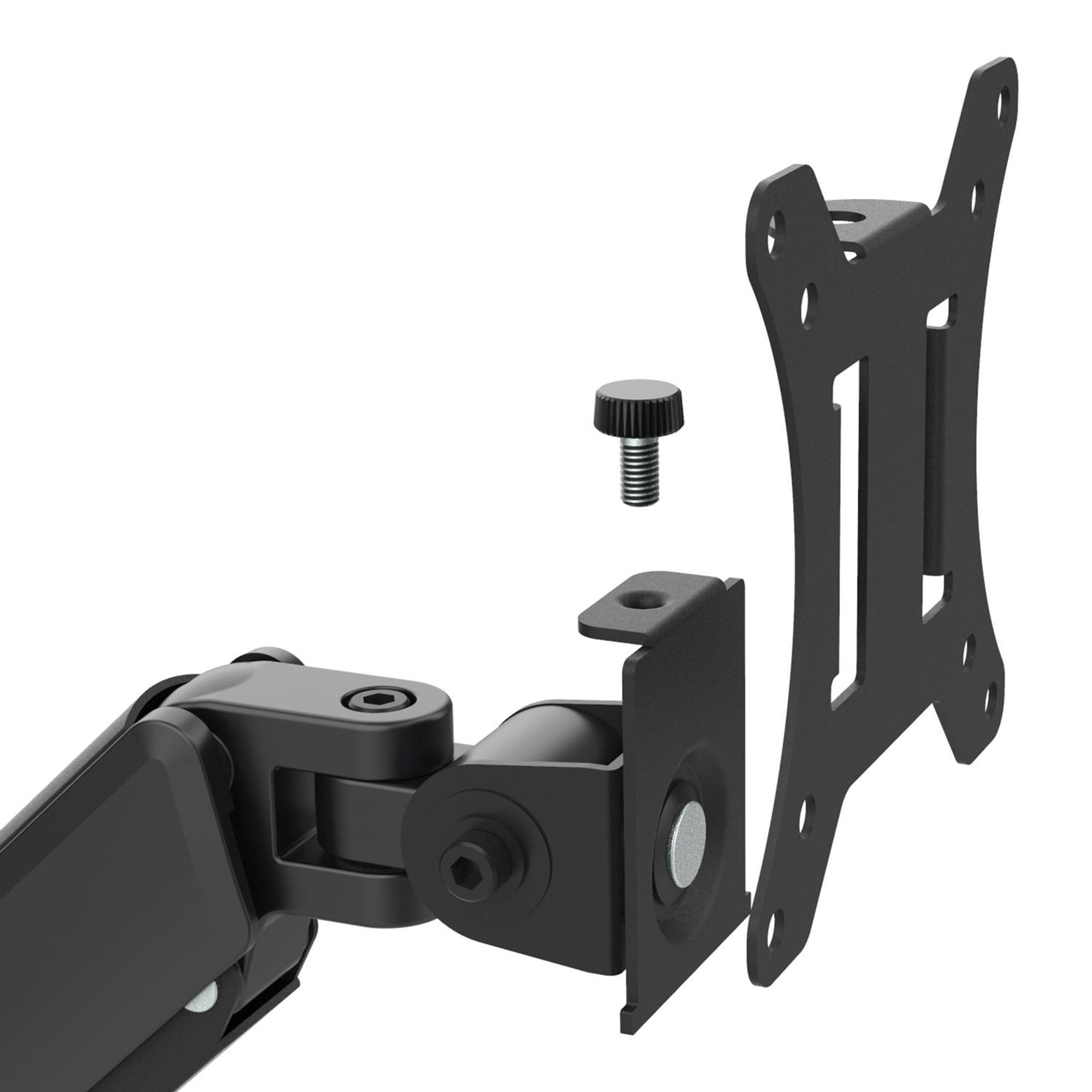 Halterung für 2 Maclean-Monitore Gasfeder 17"-32" 2-10kg schwarz MC-136