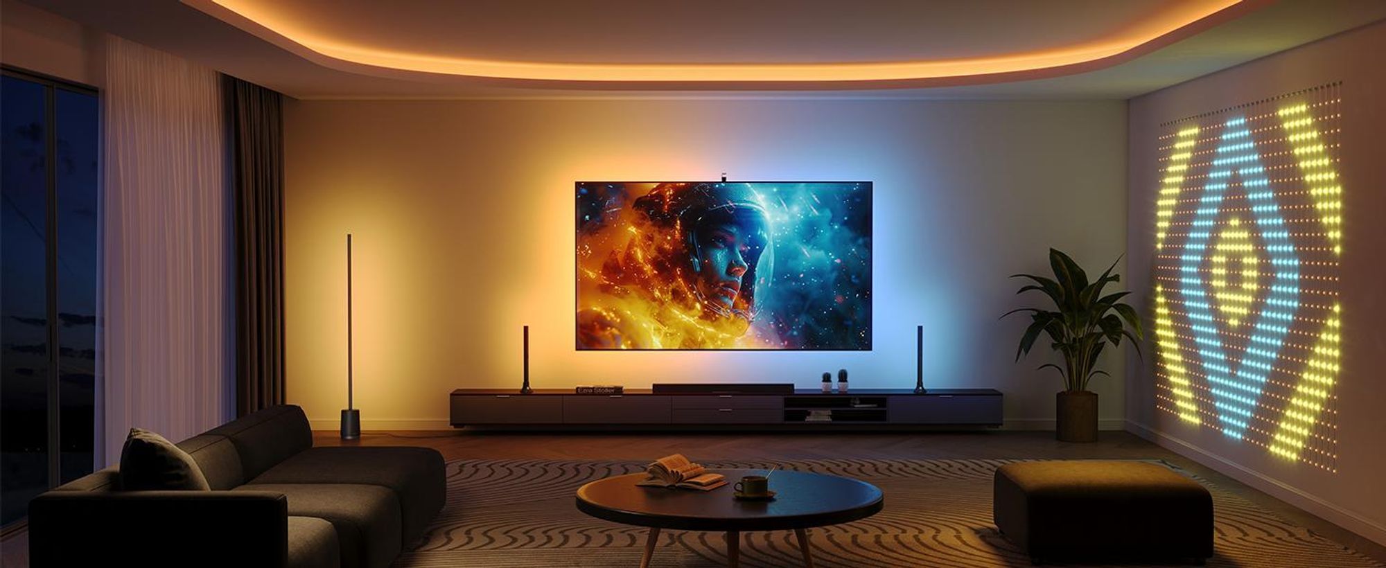 Govee RGBIC LED Lightbar, TV Hintergrundbeleuchtung für 45-70 Zoll