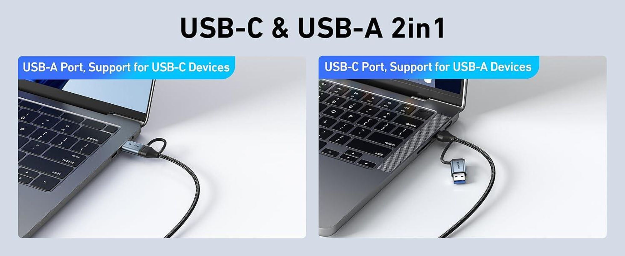 BENFEI Hubs USB C auf Gigabit Ethernet Adapter mit 3 Port USB Hub