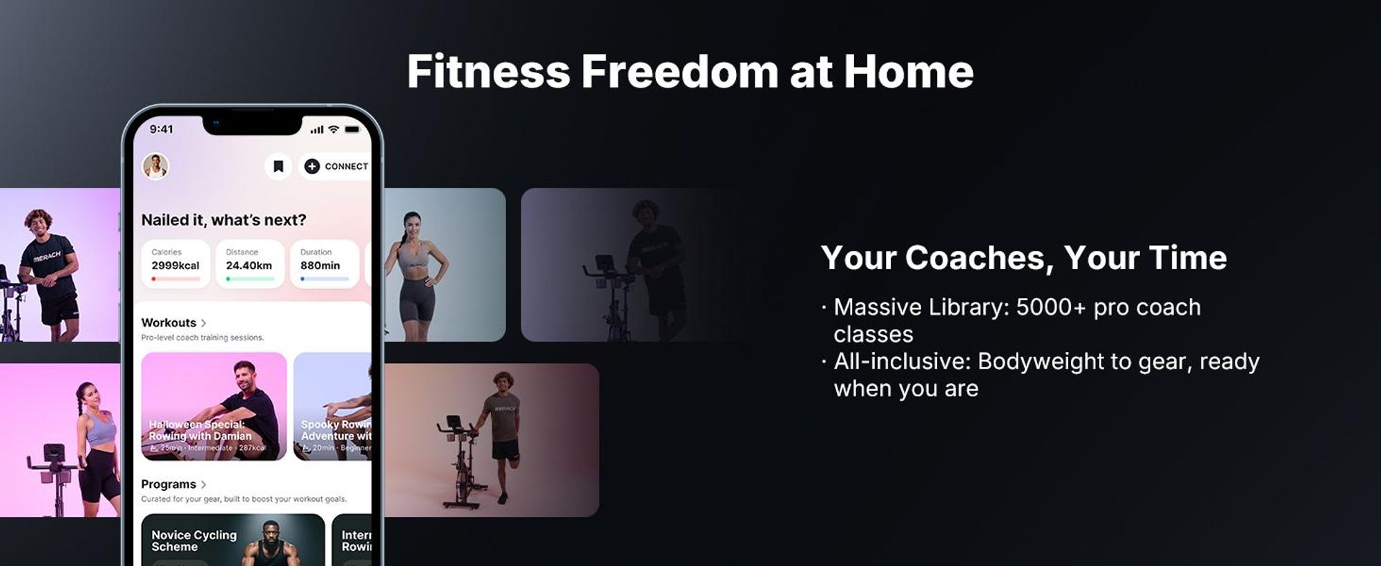MERACH Heimtrainer mit 21,5-Zoll-HD-Bildschirm, 16 automatischer Magnetwiderstand, dreh- und neigbarem Display, App-Kompatibilität, bis 150 kg