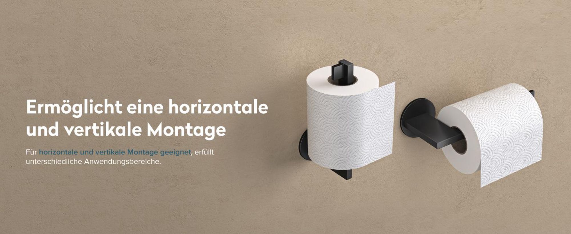 doporro Toilettenpapierhalter selbstklebend, Klopapierhalter aus Edelstahl ohne Bohren, Klorollenhalter für Badezimmer, Matt Weiß Lino-04