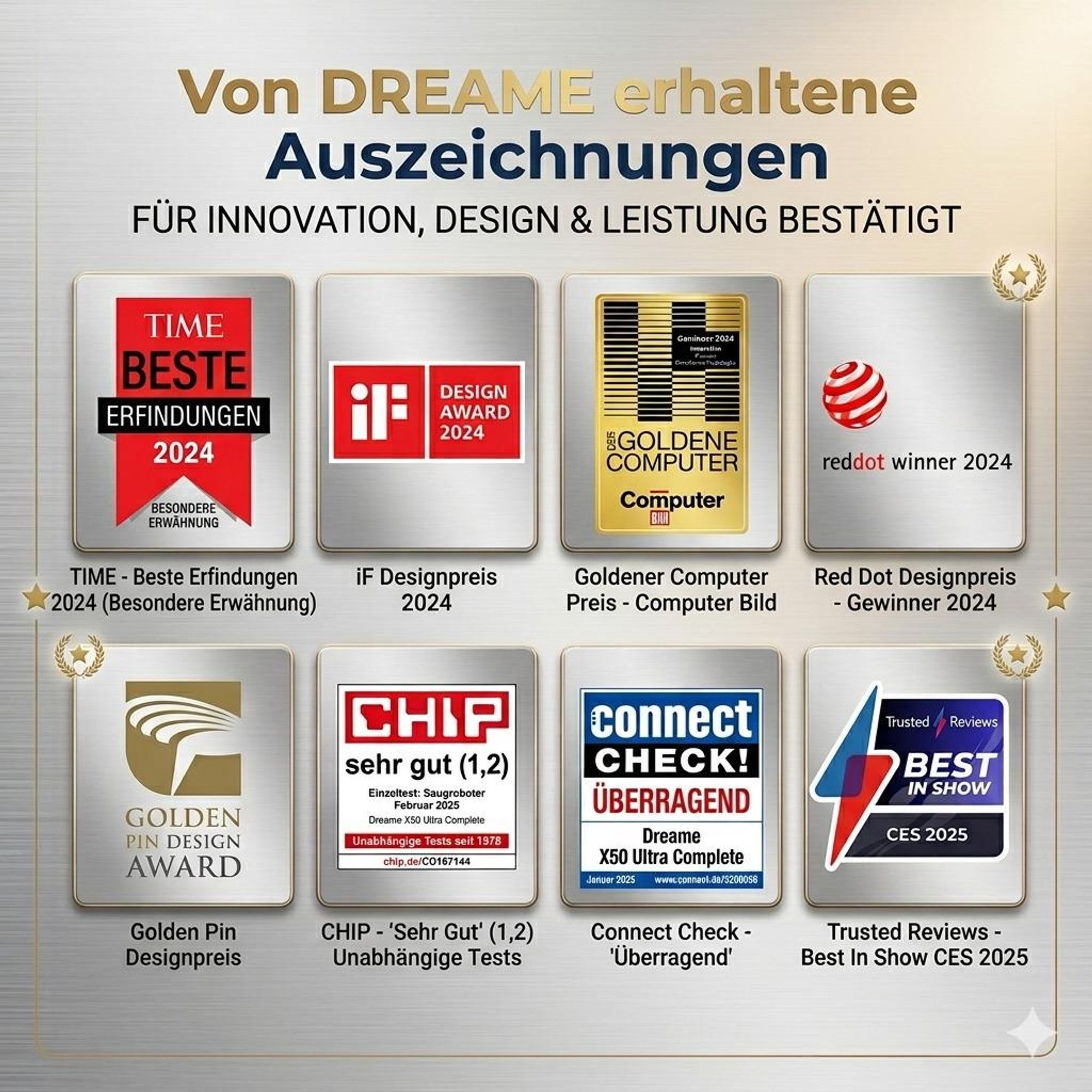 Dreame X60 Pro Ultra Complete Staubsauger Roboter mit Wischfunktion,42kPa Saugkraft,Doppelter UltraExtend-Arm,Zwei KI-Kameras,Selbstreinigung,Grau