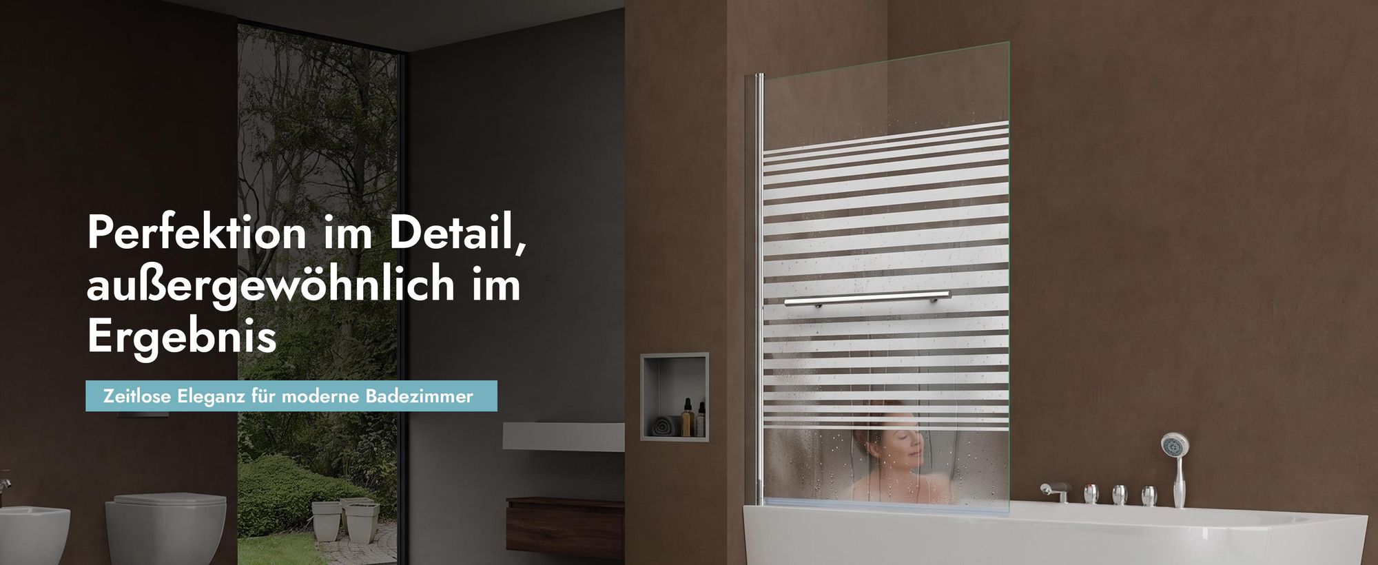 doporro Duschwand für Badewanne Badewannenaufsatz 90x140cm Duschabtrennung 6mm ESG-Sicherheitsglas teilsatiniert inkl. NANO Badewannenfaltwand