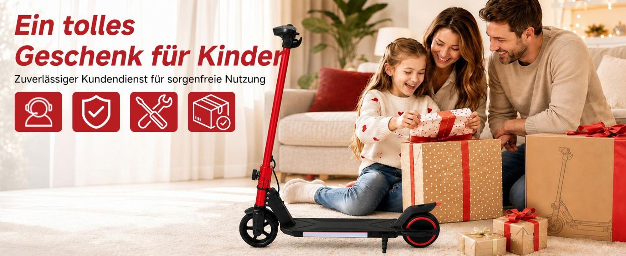 Kinder Elektroroller, 150W E-Scooter für Kinder, 16 km/h Kinderroller mit LED-Anzeige, RGB-Licht, Frontlicht, Doppelbremse, klappbar, 6,3 Zoll Vollgum