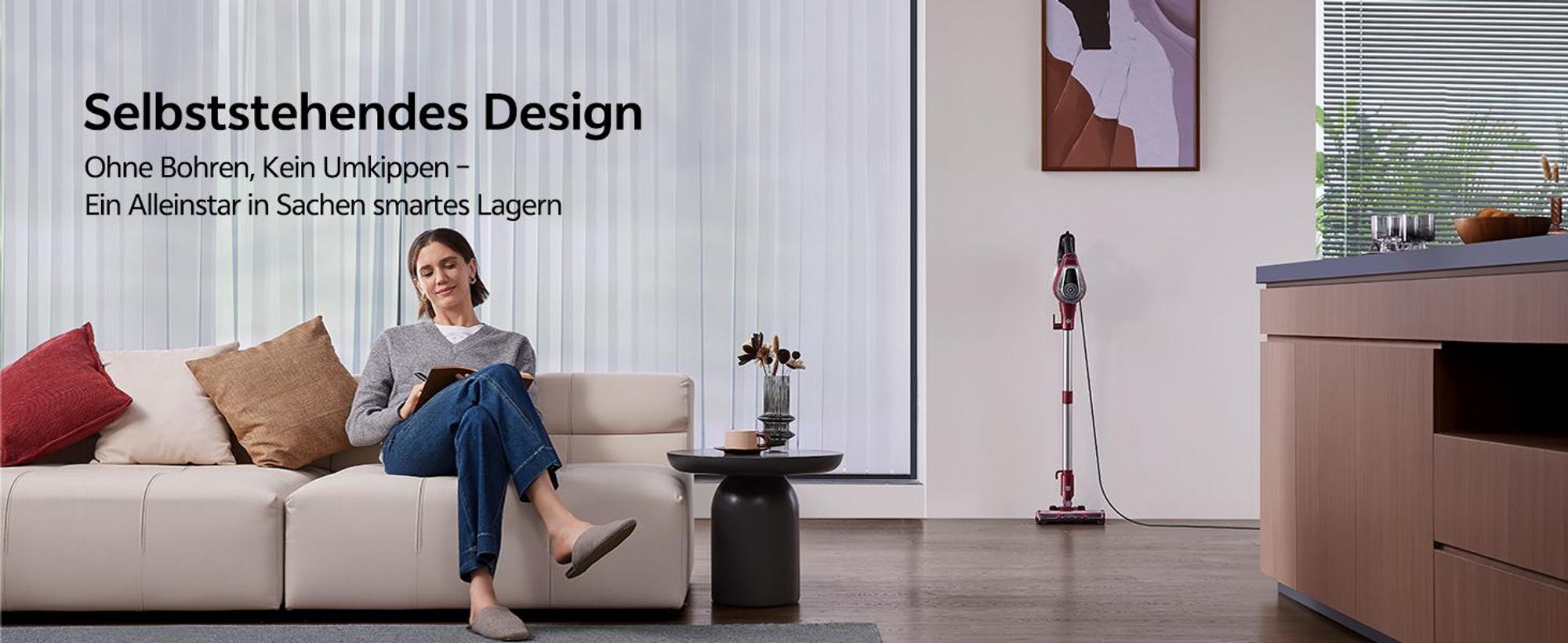 Vactidy C8 Staubsauger mit Kabel 7m/60kPa/600W Handstaubsauger 1,5L Beutelloser Staubbehälter, Antiverhedderungs-Bürste für Böden Teppiche Tierhaare