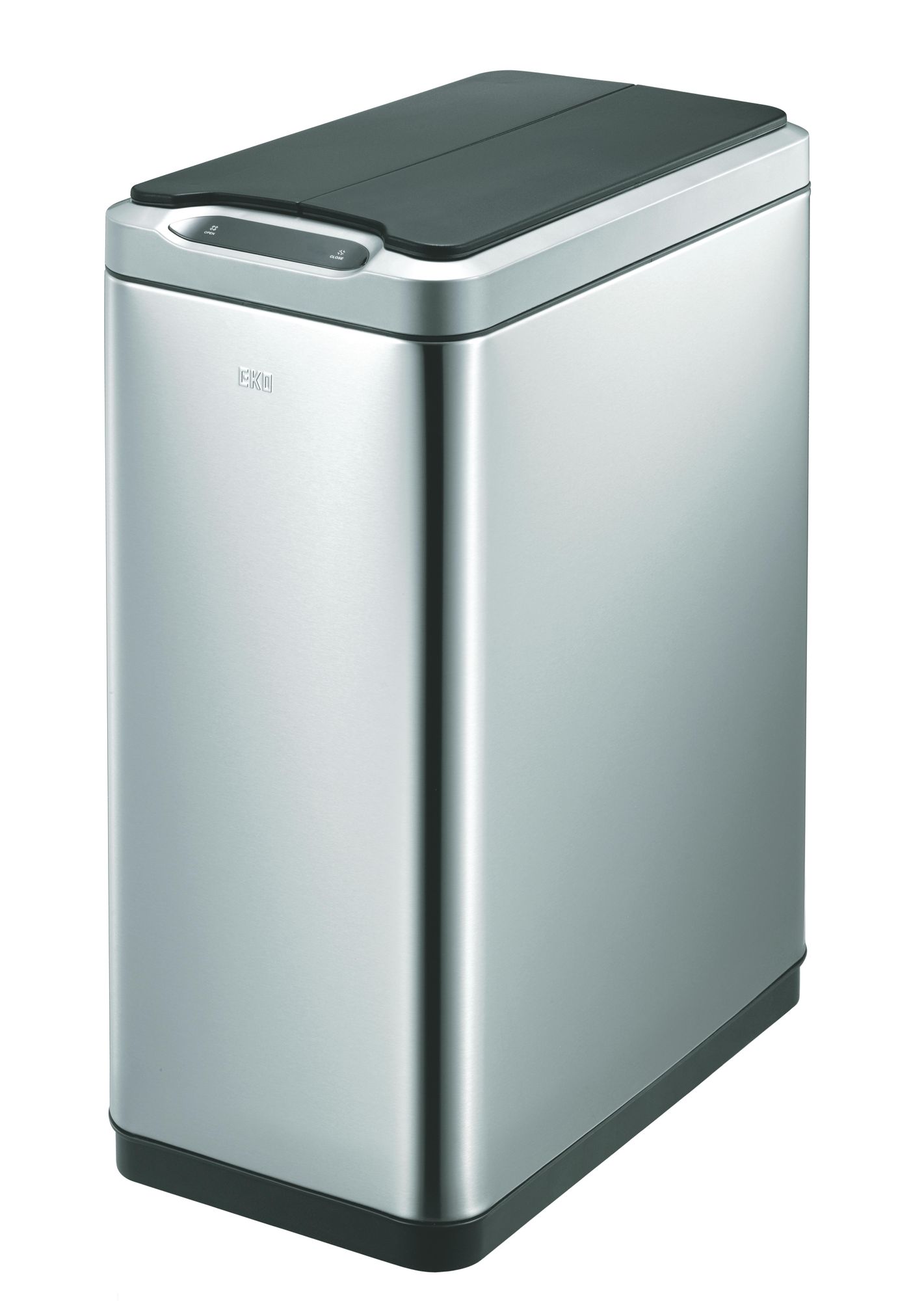 EKO - Phantom Sensor Poubelle 45 litres - Stainless steel Plastic - Inox mat, noir
